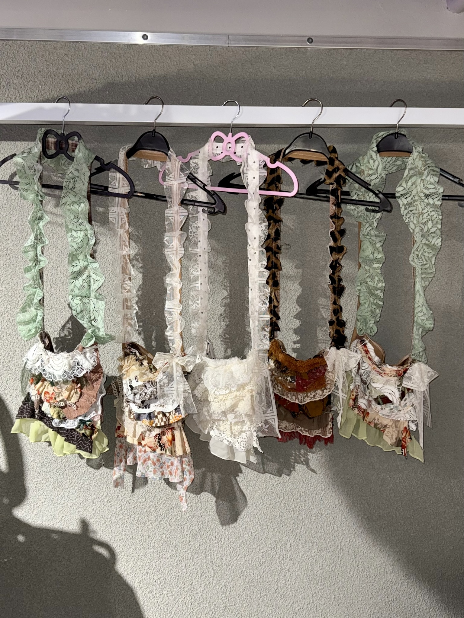 Secret Garden Lace Ruffles Handmade Bags