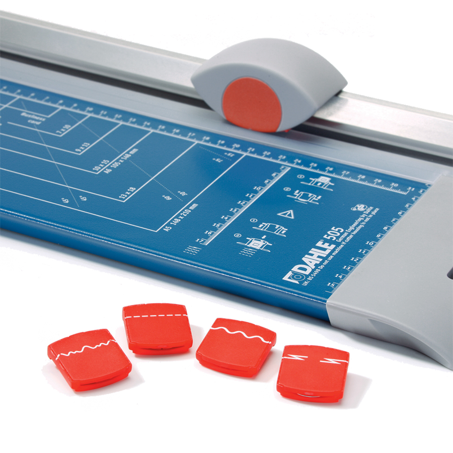 Dahle 505 : Creative 5 in 1 Paper Trimmer with 4 different blade