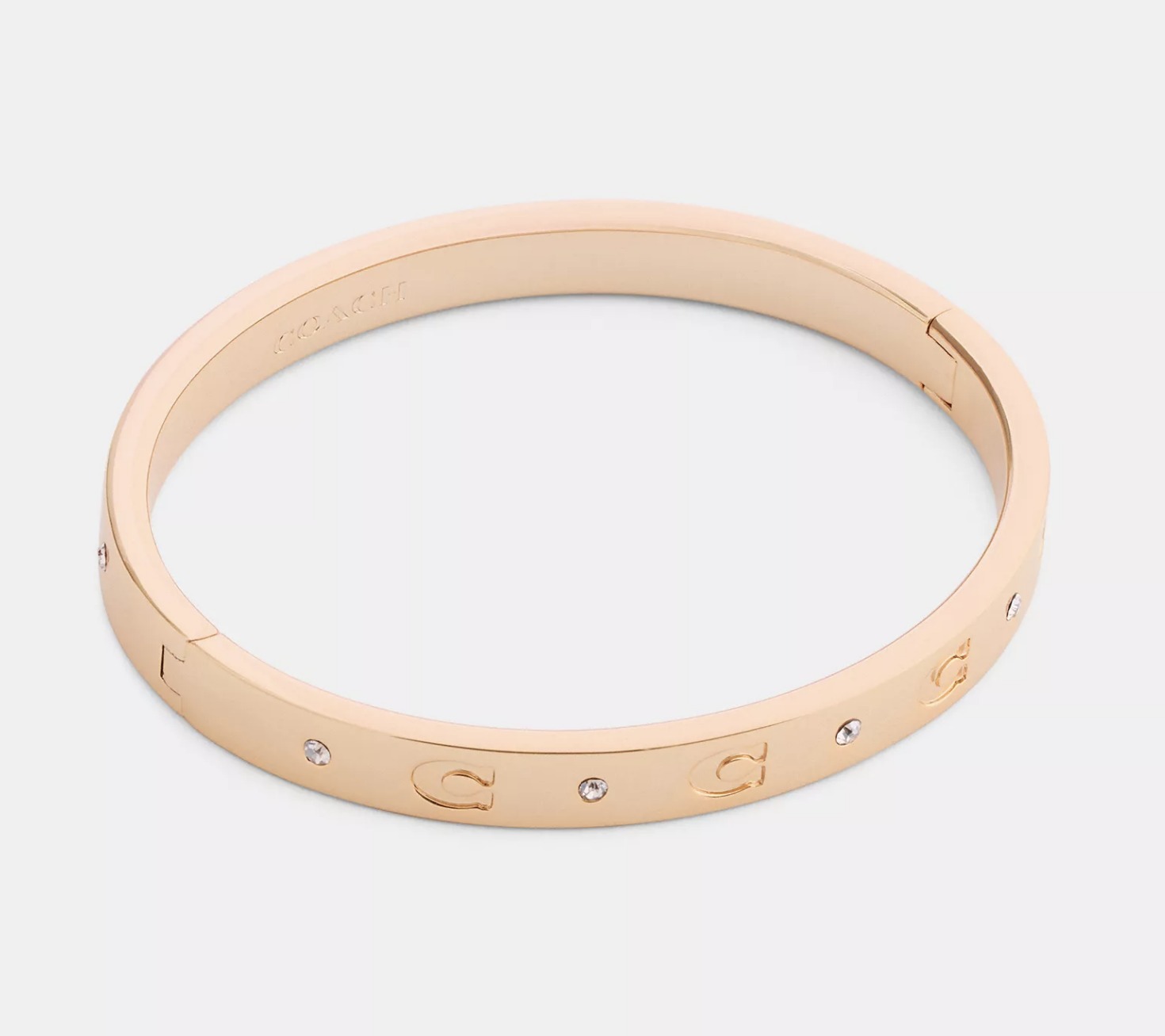COACH Repeated C Hinged Bangle