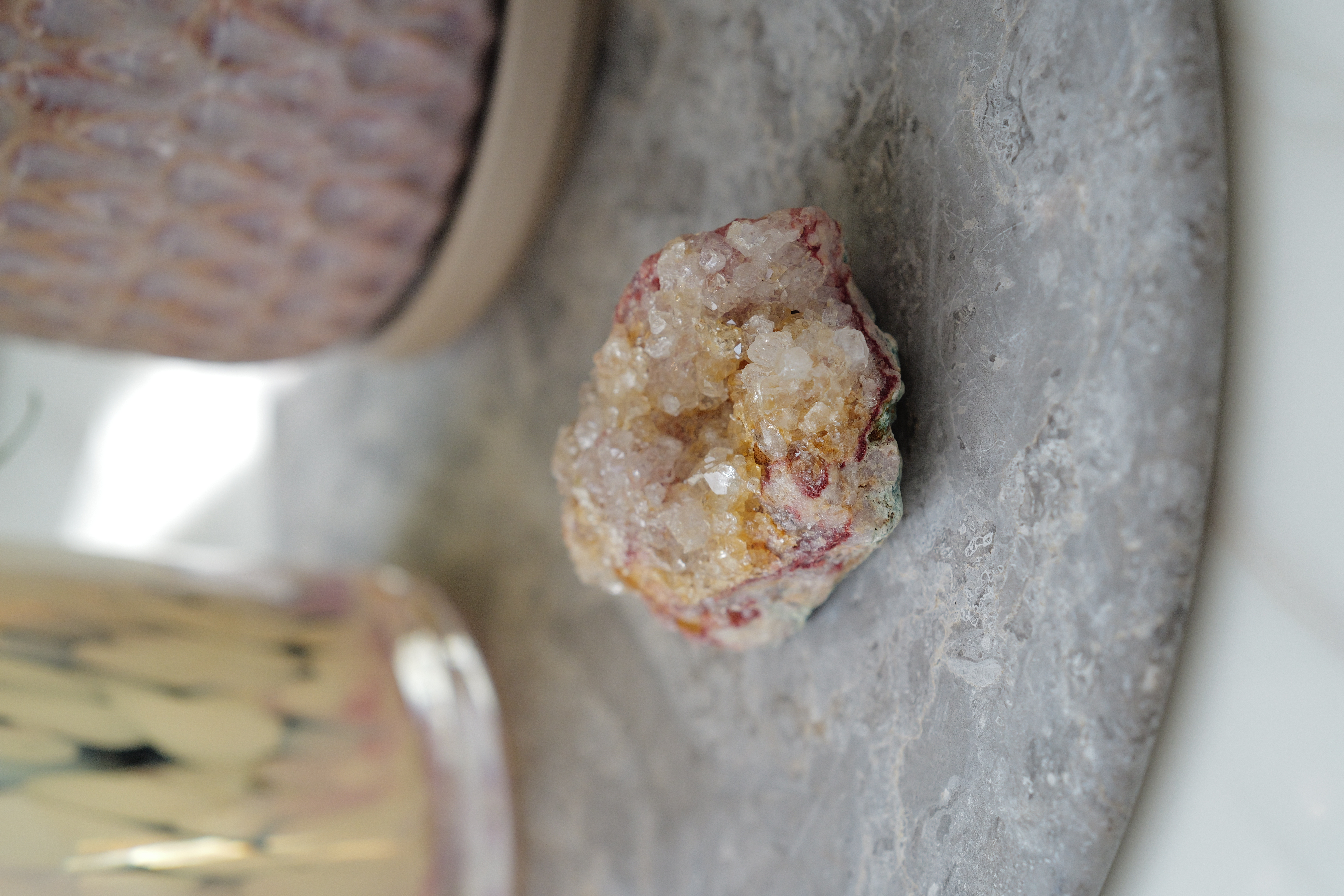   ༒5.5cm Pink Amethyst Geode༒ PA.7052H3m-RA22*3m6