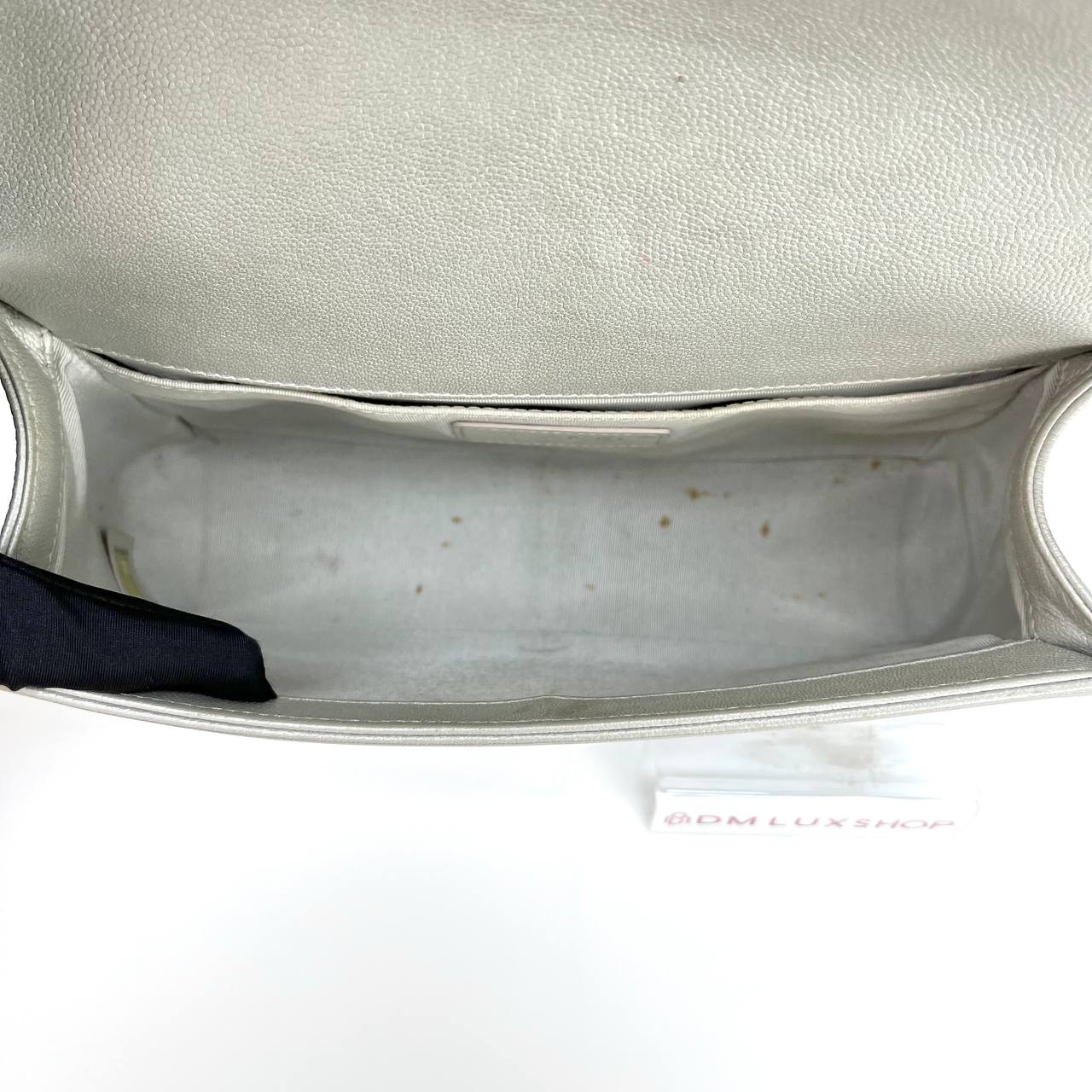 Chanel Boy Medium Grey SHW (Serial 24, Y: 2018)