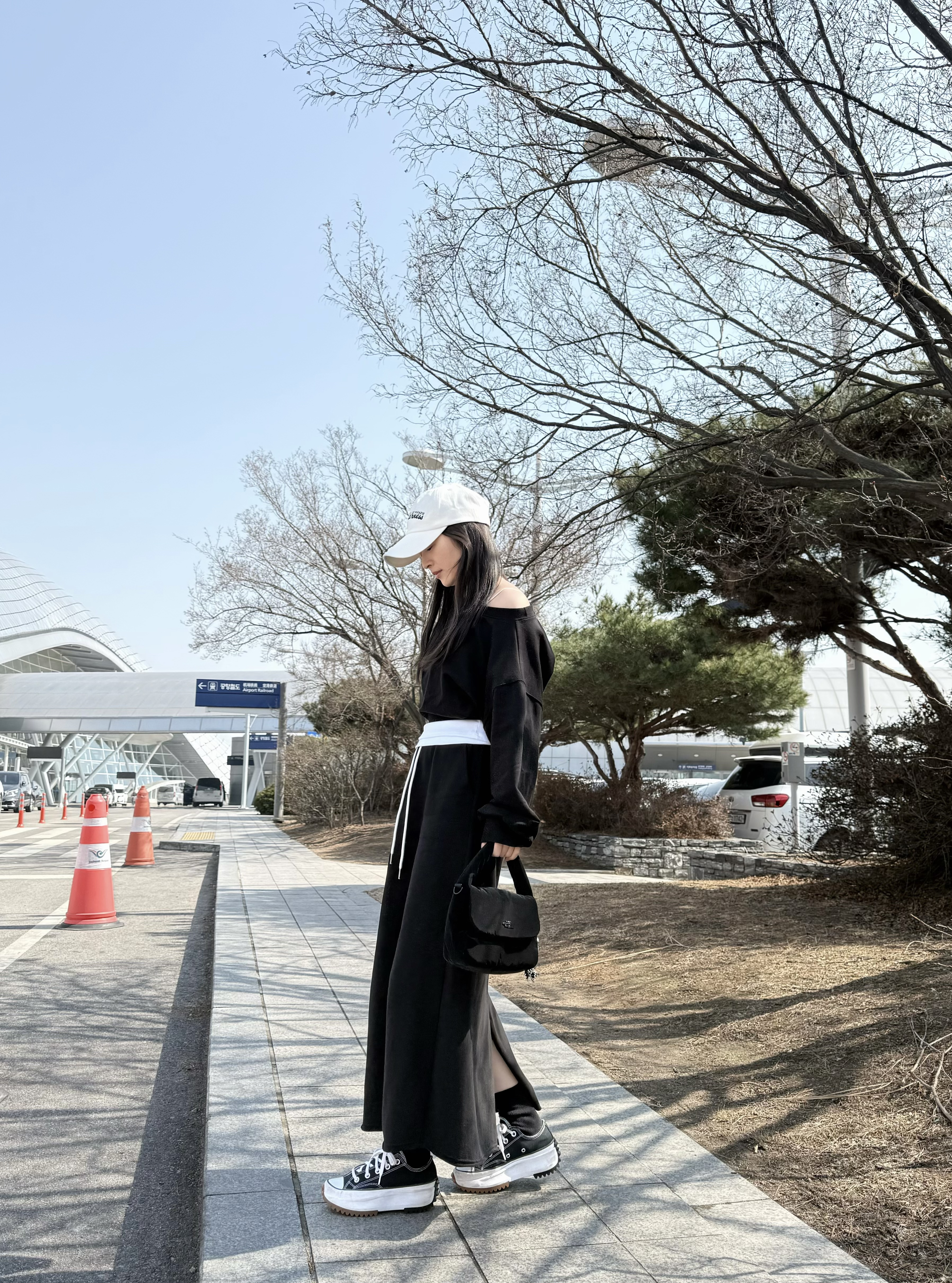 J84 拼色露膊+裙Set