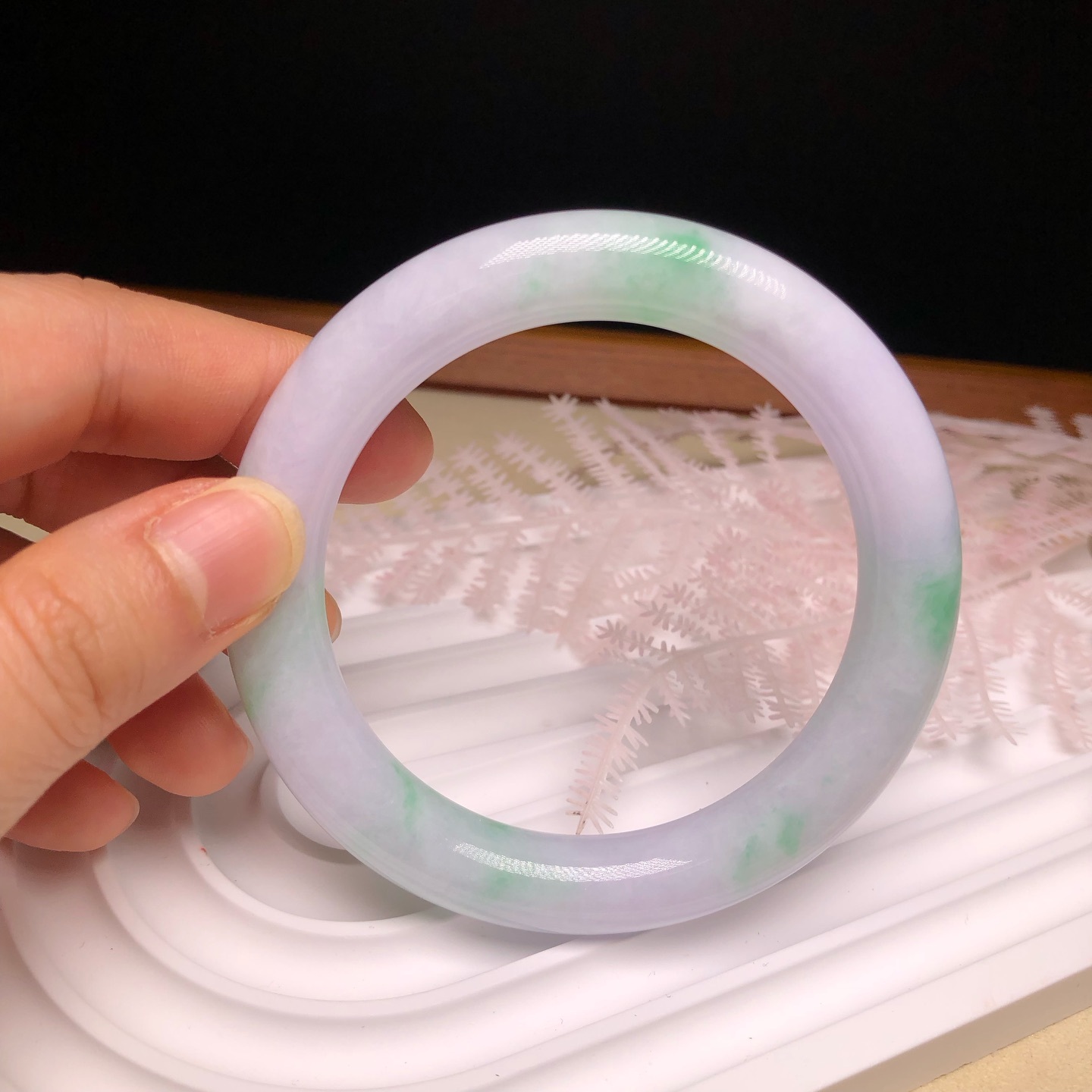 白底青圓鐲57.5mm YM00180