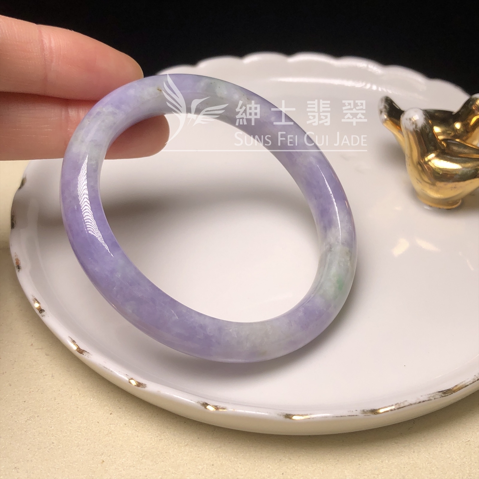 C05937 正紫貴妃鐲52.4mm