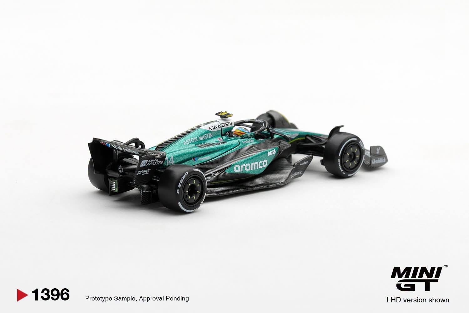 (預訂 Pre Order) Mini GT ( MGT01396-L ) Aston Martin AMR24 #14 Fernando Alonso 2024 F1 2024 Las Vegas GP