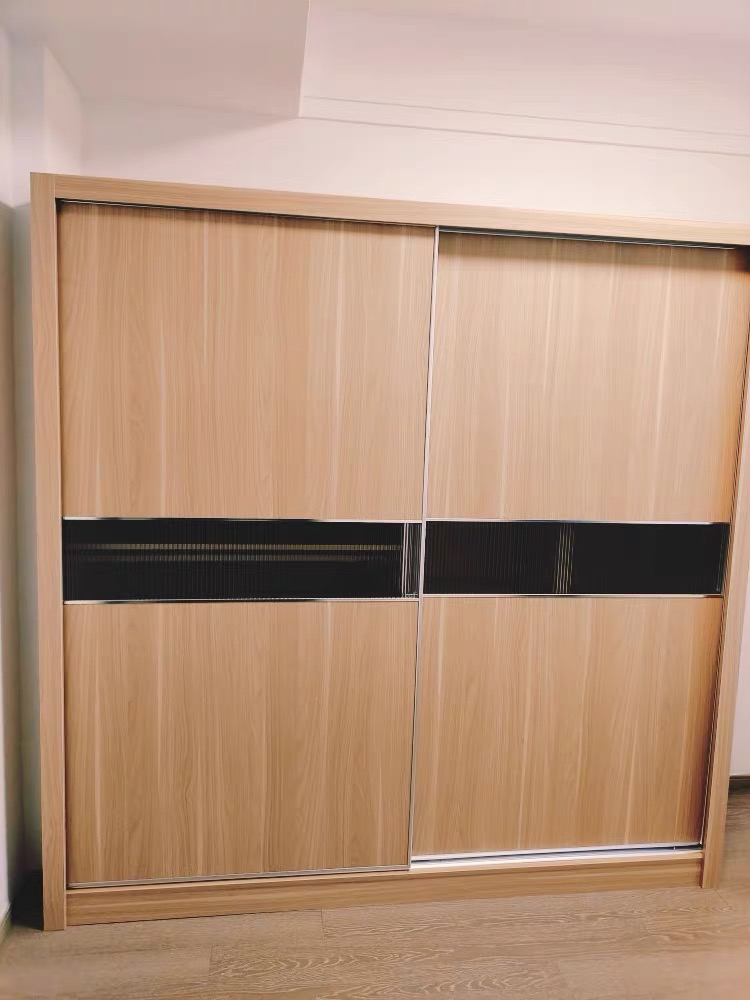 全實木原木衣櫃 睡房家用趟門衣櫃 wardrobe