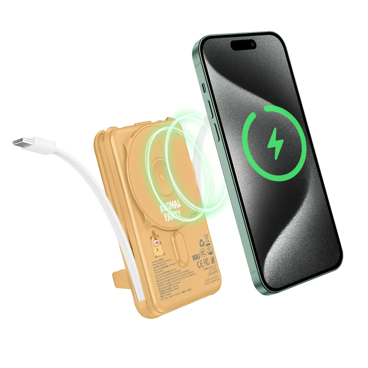 CCC | 3C認證 XPower x 罐頭豬LuLu🐷M10C+ 6合1 10000mAh多功能迷你20W PD3.0+ 磁吸無線快充移動電源