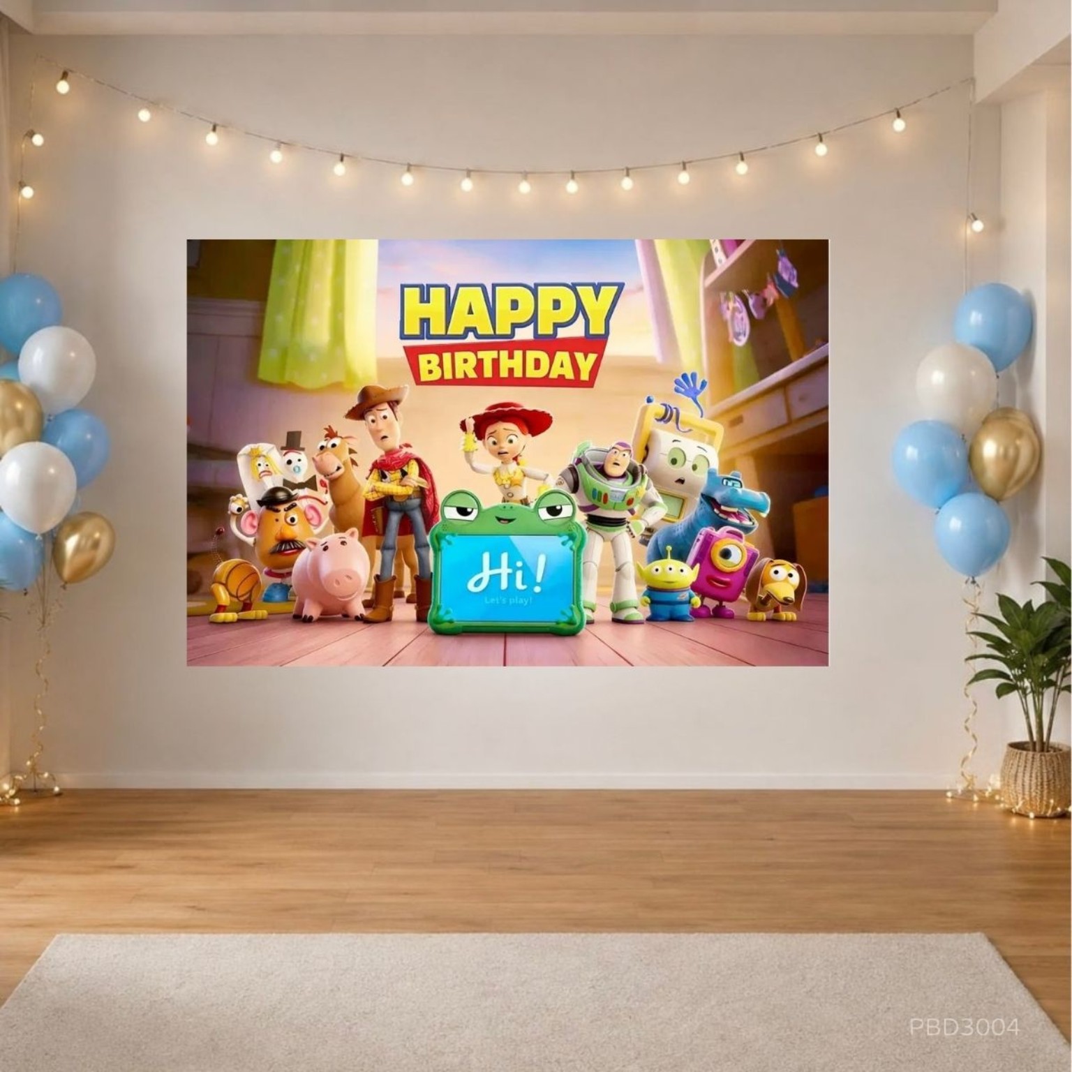 Toy Story反斗奇兵主題生日派對背景布 150×100mm Party Backdrop｜PBD3004