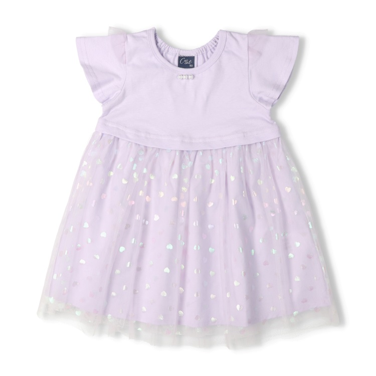 🆕【⭐訂購⭐】  日本直送🌀心形薄紗 珍珠領口 荷葉邊袖 連身裙［2款選］🌀[ELCA-0243][260426]