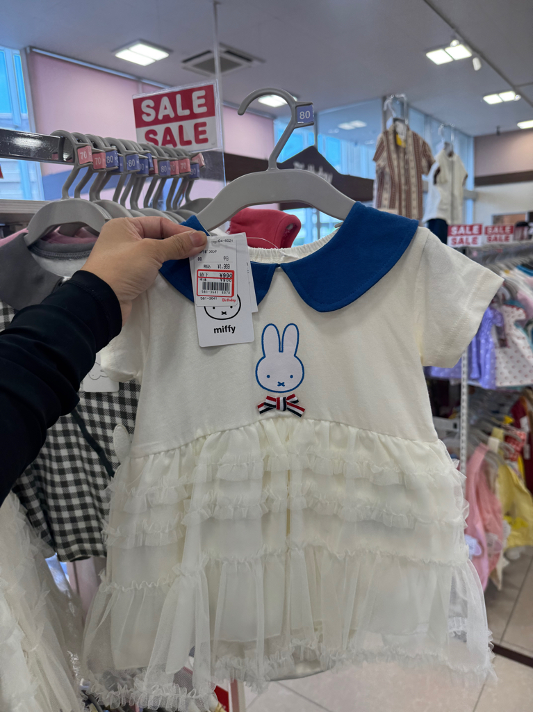 ✨連線商品需補運費✨日本 Birthday 特價 BB 連身衣 (Size 80)