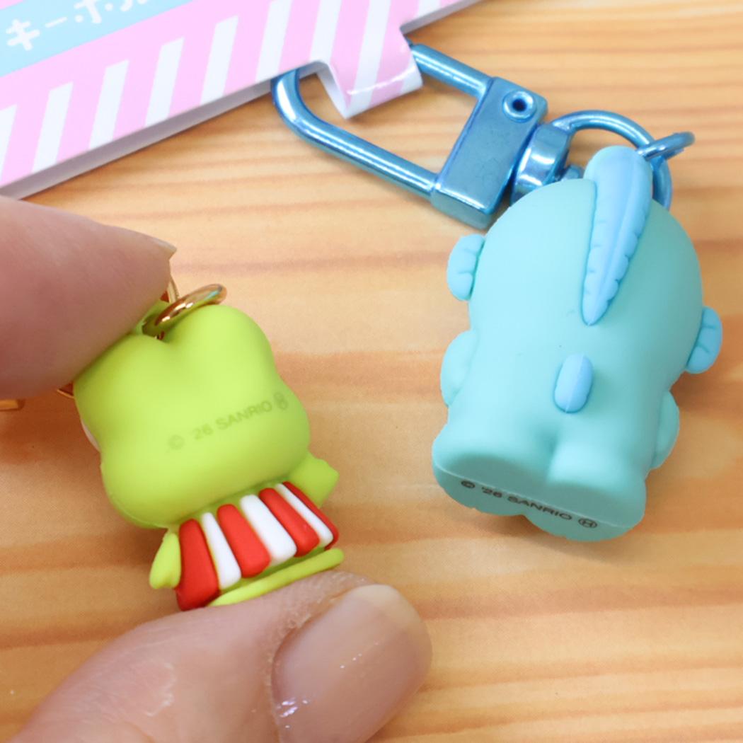 現貨｜【一套兩個】Sanrio Hangyodon 水怪 & Keroppi 日版 PVC 立體 吊飾鎖匙扣 (SAC-PK-HK)