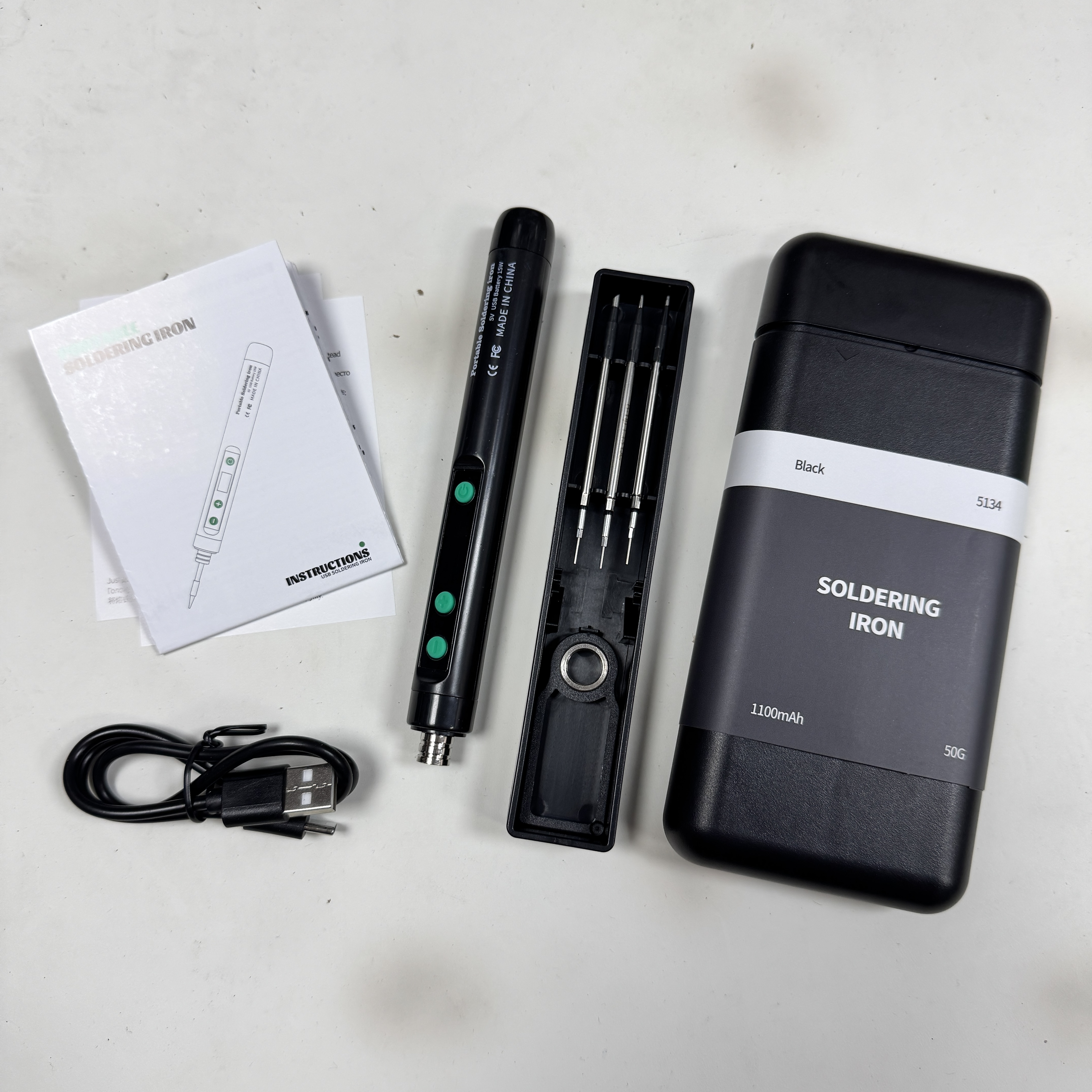 全新 USB充電式焊筆｜充電式辣雞｜可調溫度｜電烙鐵｜無線調溫迷你烙鐵