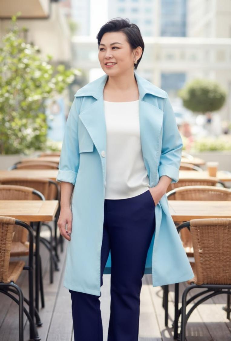 Pastel Trench Coat