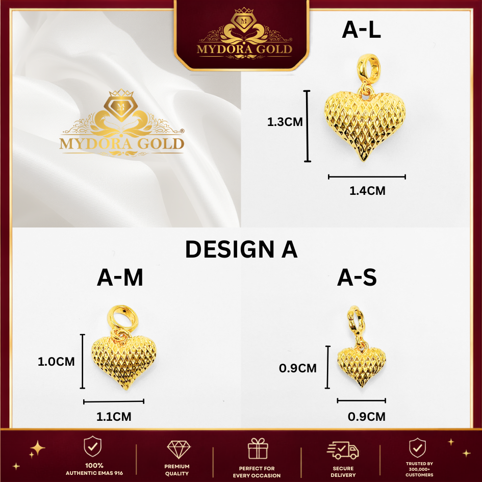 MYDORA Charm Radiant Love Gemuk (5G) l EMAS 916/22K