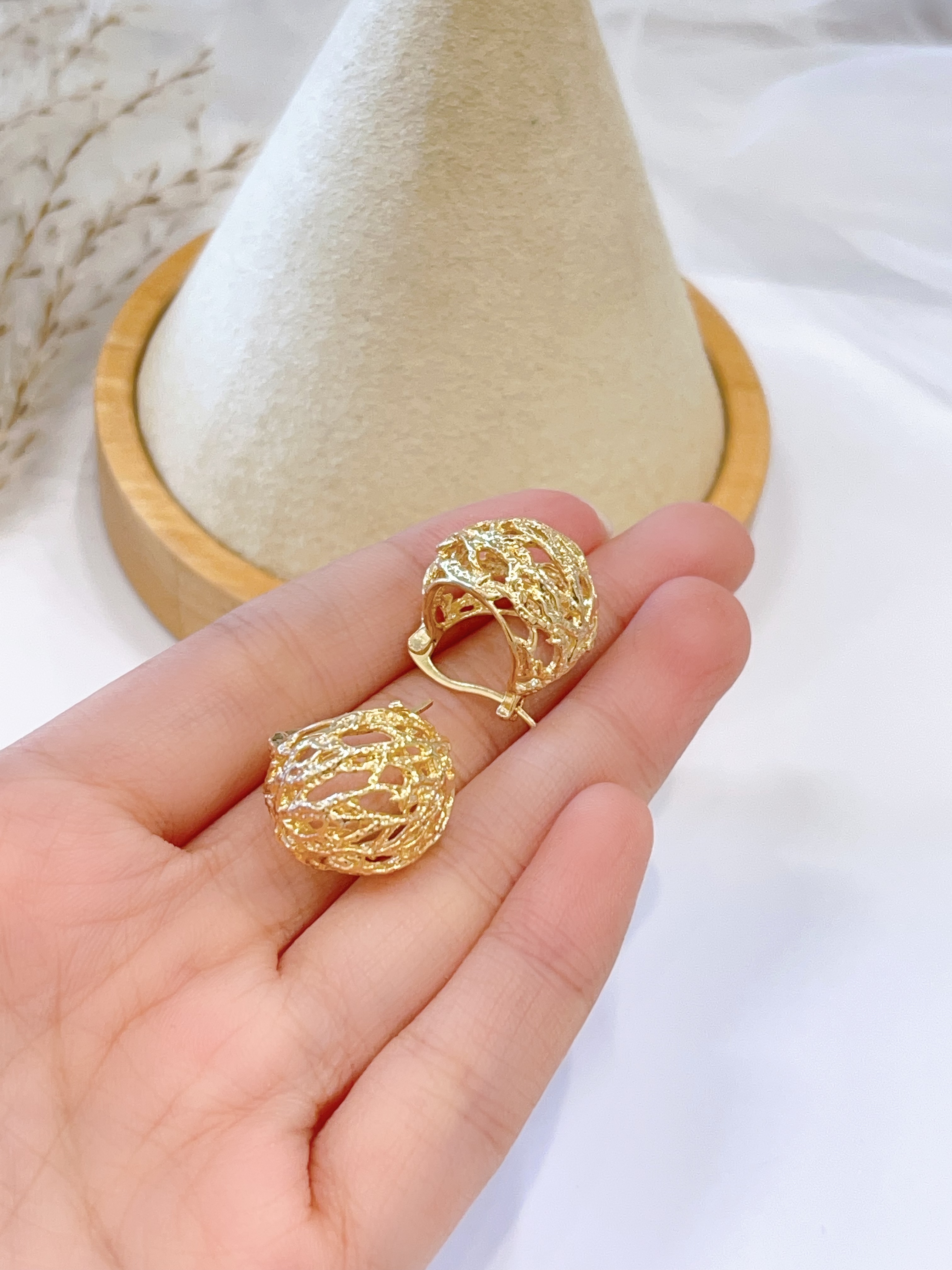 简约又不失高级感圆圈设计耳扣耳环