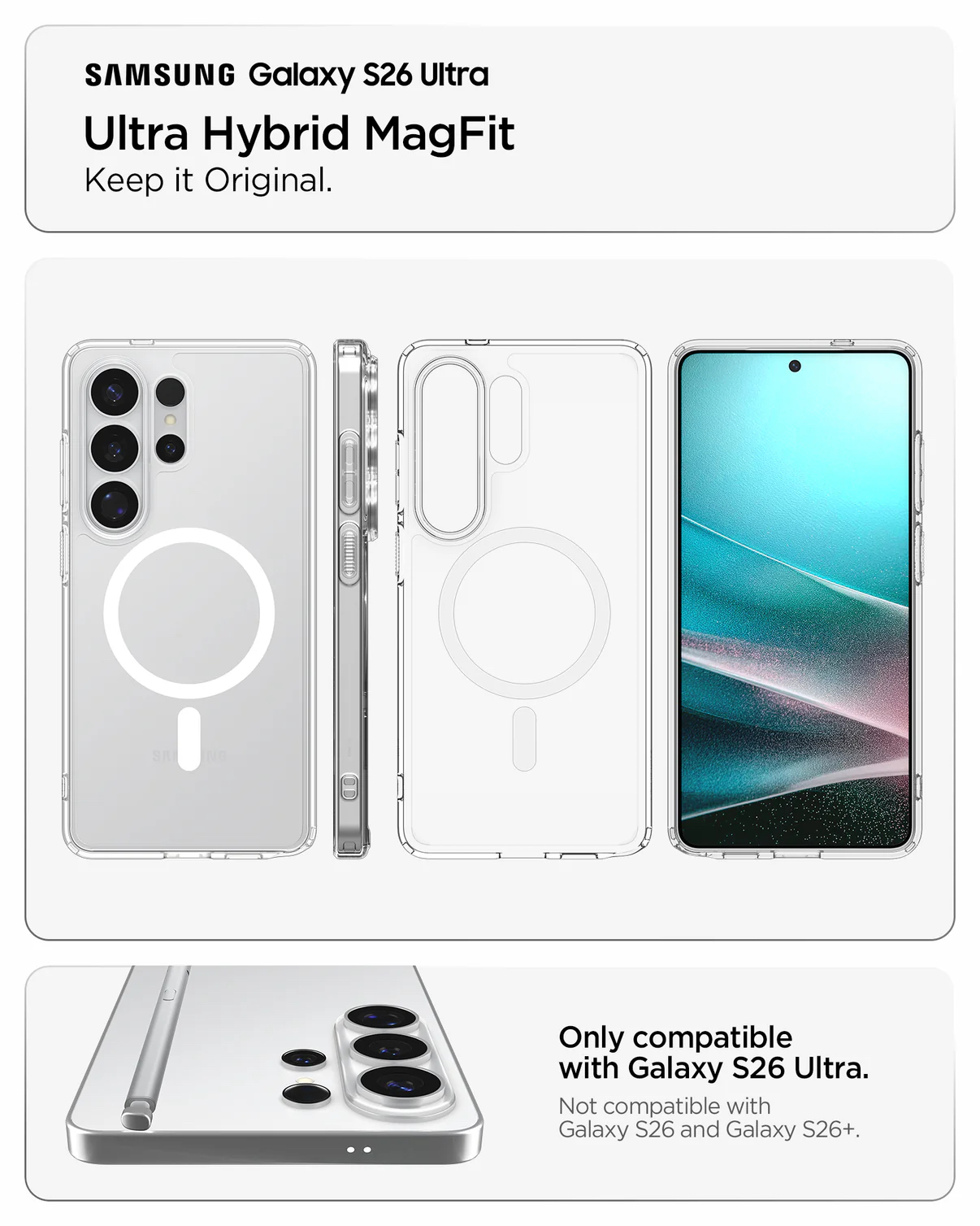 Spigen Ultra Hybrid (Mag Fit) For Samsung S26系列
