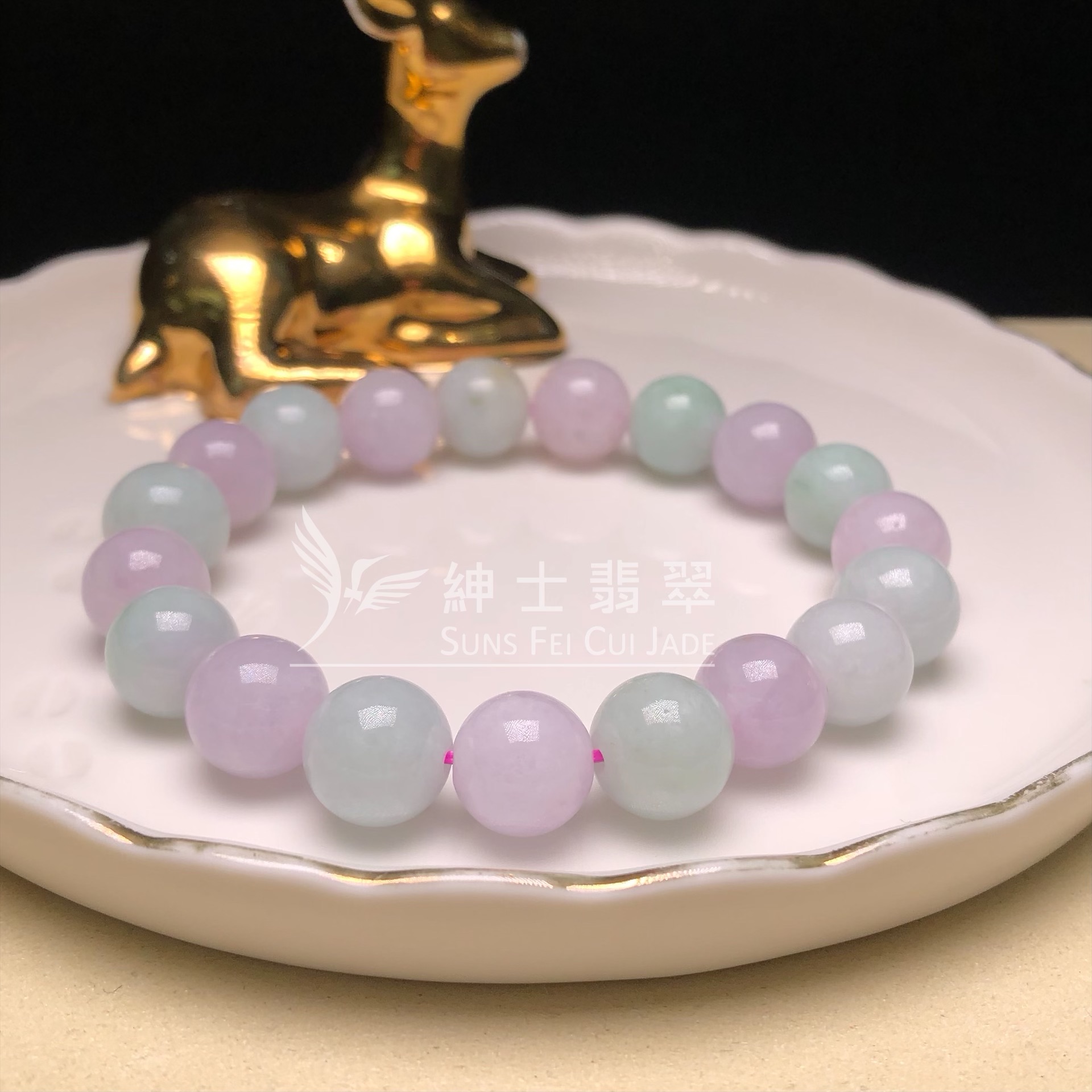 CA00619 春彩翡翠10mm手串 
