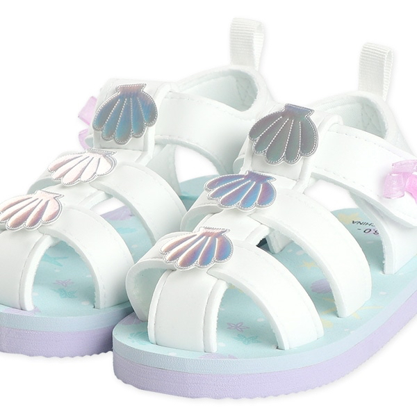🇯🇵預訂 日本直送🇯🇵貝殼圖案絲帶白色EVA涼鞋
