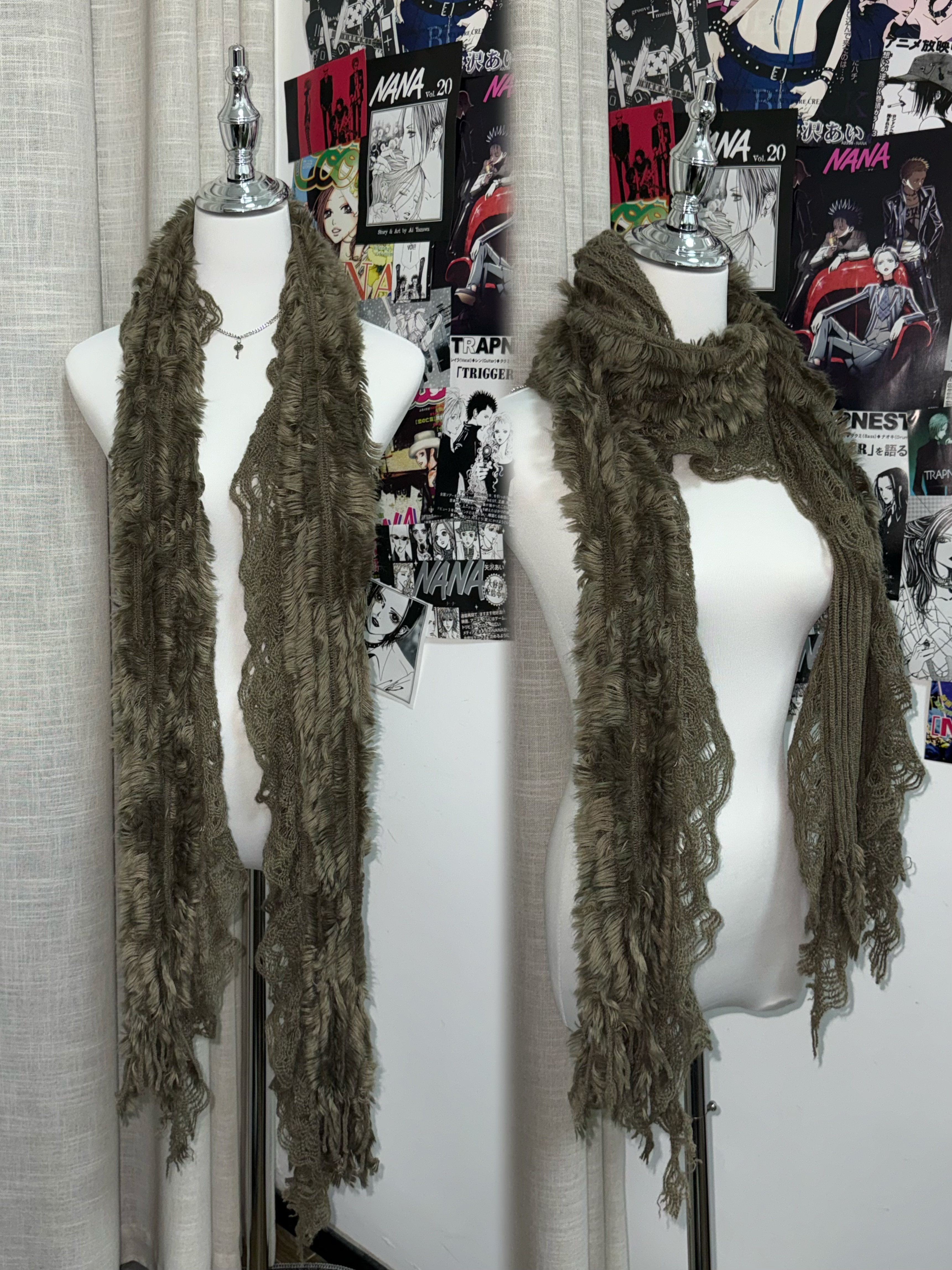 Vintage Fringed Nest Scarf