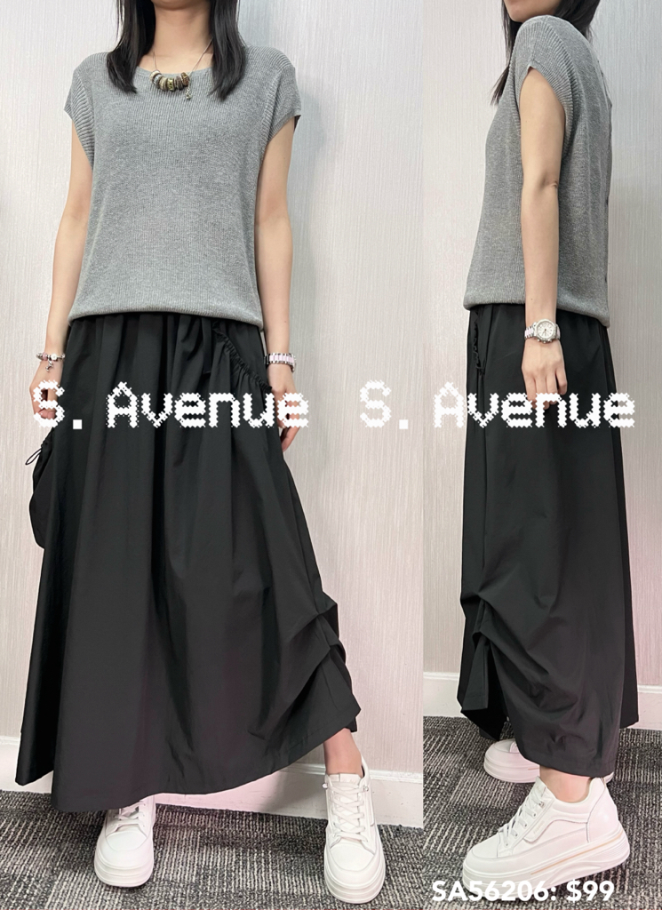 SA56206: 少少袖後一排鈕線top