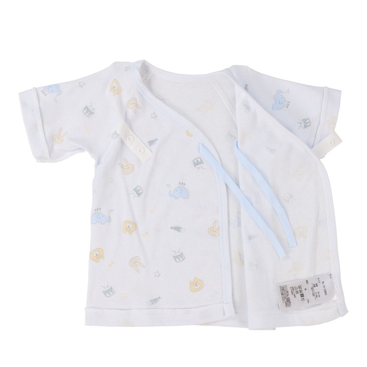 🇯🇵限量預訂 日本直送🇯🇵日本製淺藍色動物樂器印花新生兒純棉打底五件套