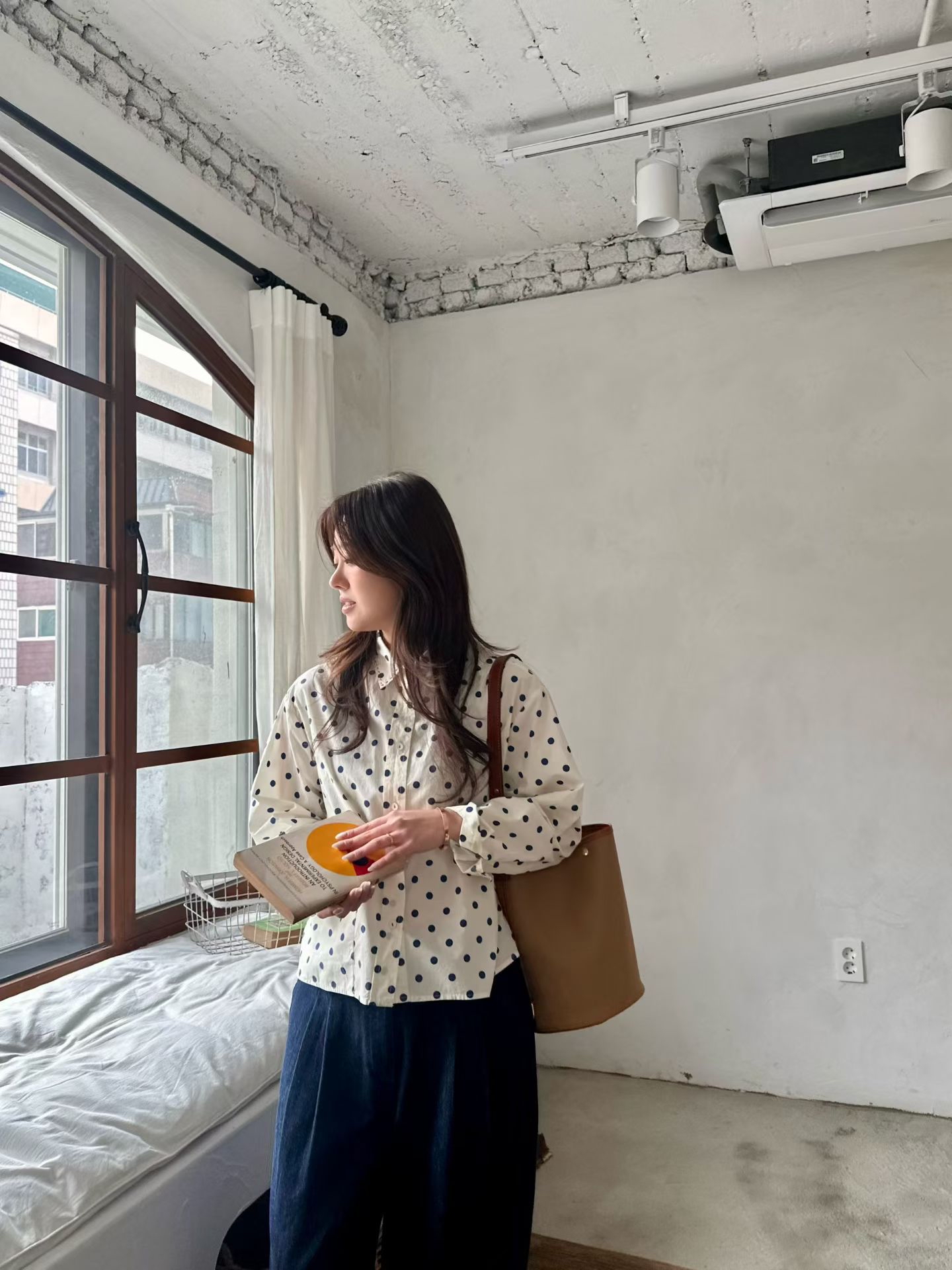 AT OY 前後袋圓點恤