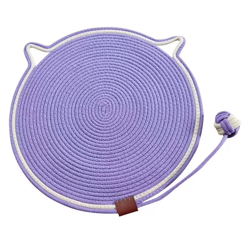 貓咪用 貓形狀 貓爪地氈 （直徑50 cm）