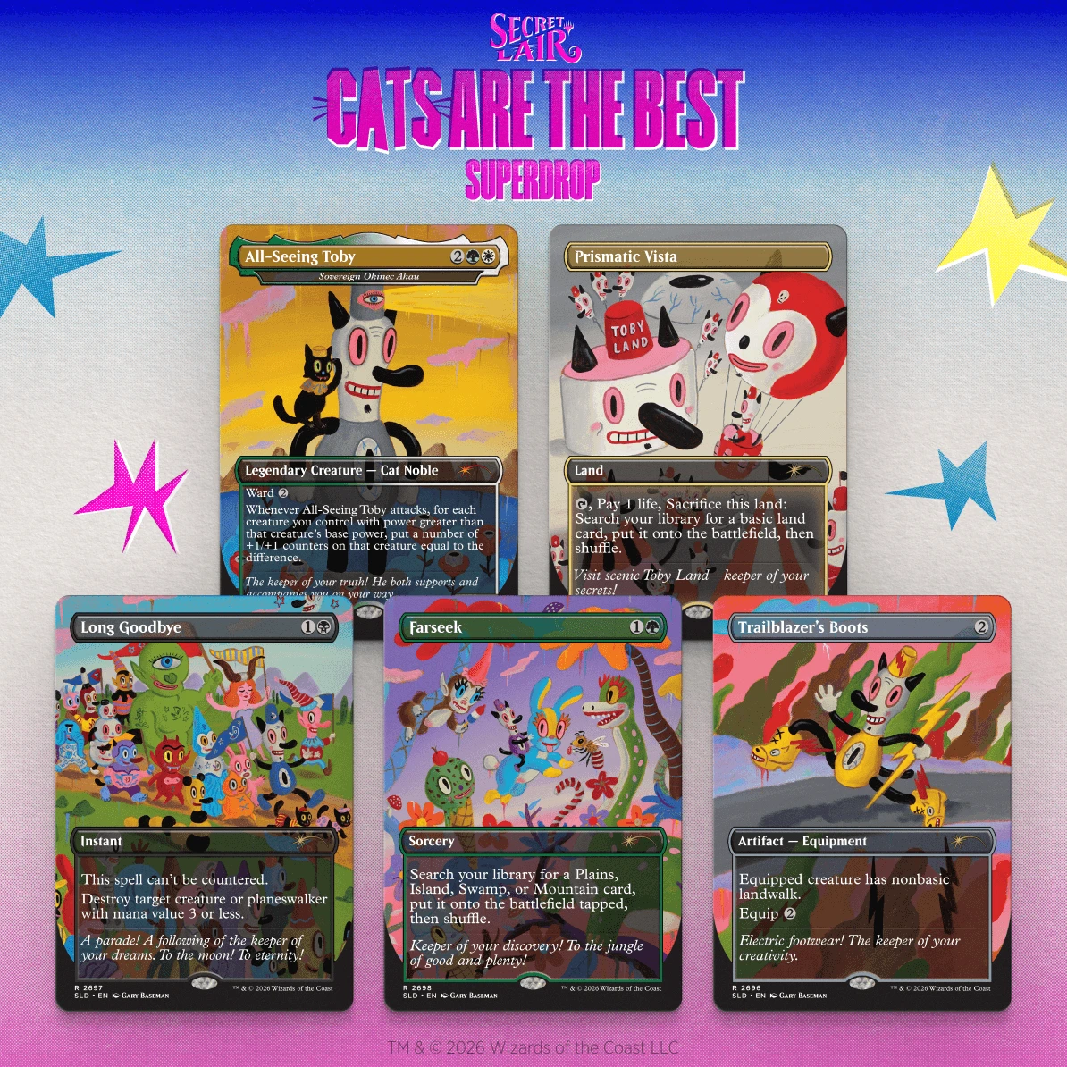 Secret Lair x Toby’s Journey by Gary Baseman