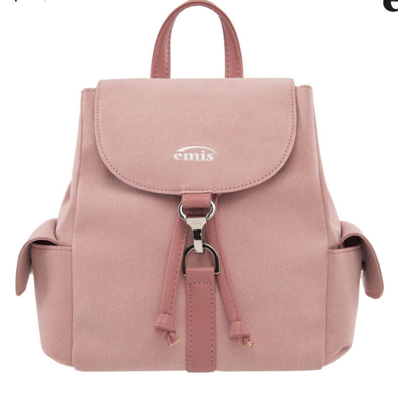 【EMIS】SUEDE BACKPACK-PINK emis] SUEDE BACKPACK (3色) | Phoebechin 韓國代購