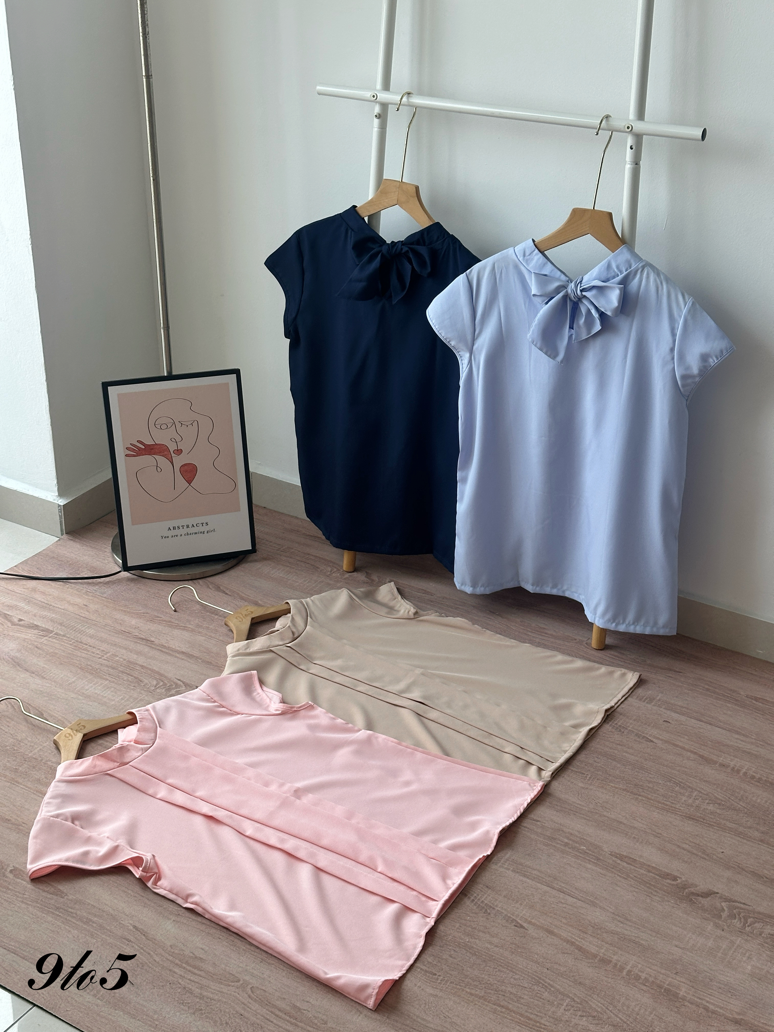 T4430 Mock Neck Cape Sleeve Shirt - 4 Colors 