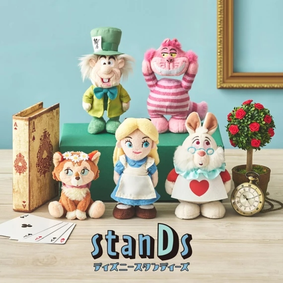 🌸 【預訂】Cheshire cat stanDs 公仔<日本限定>-DISNEY ALICE IN WONDERLAND 75TH ANNIVERSARY