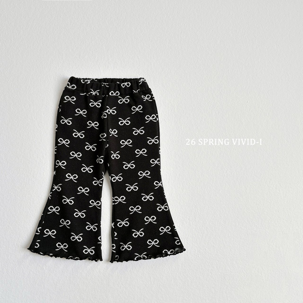 🌸預訂 韓國直送🌸🇰🇷VIVIDI七色春日風圖案花邊喇叭褲