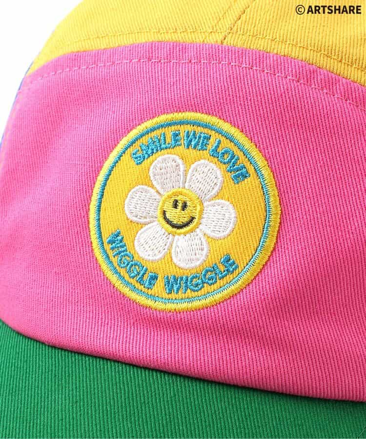 🇯🇵預訂 日本直送🇯🇵Apres les cours x Wiggle Wiggle兩色花花刺繡撞色帽