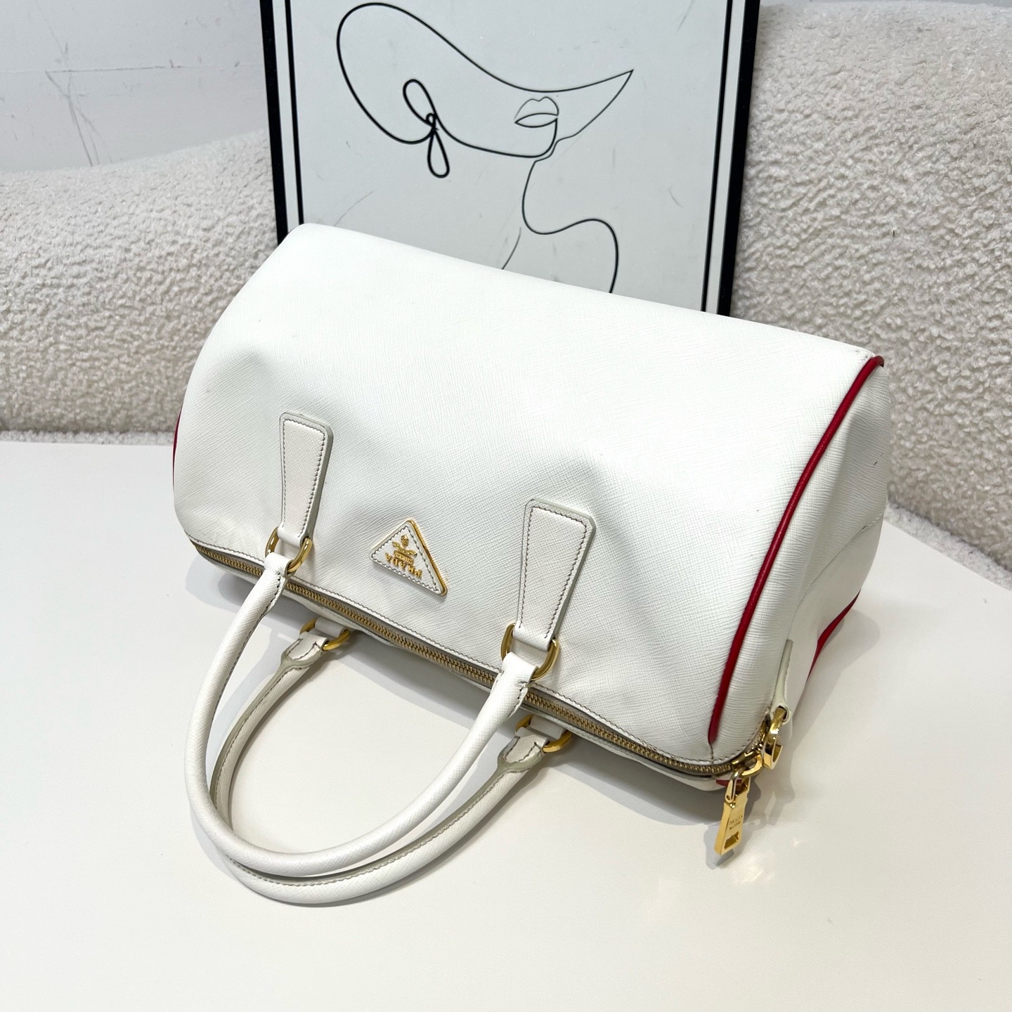 【預訂貨品】Prada 白色波士頓