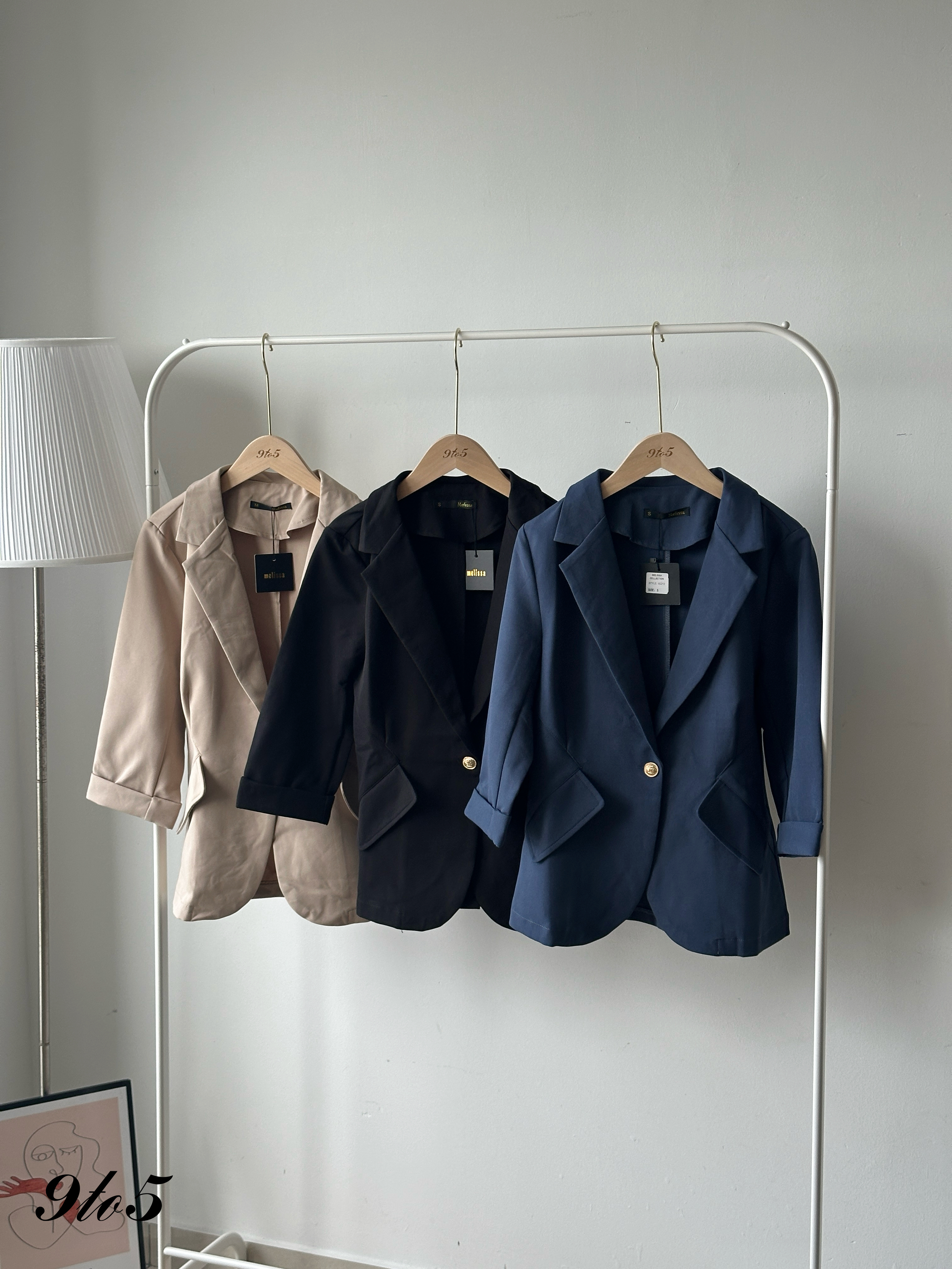 T4240 Half Sleeve Blazer - 3 Colors 