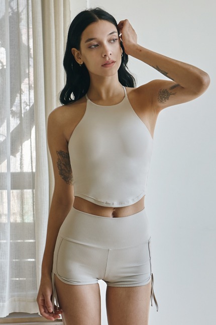 【束帶短褲】預購_DEVI-B0074 Double Strap Dolphin Pants