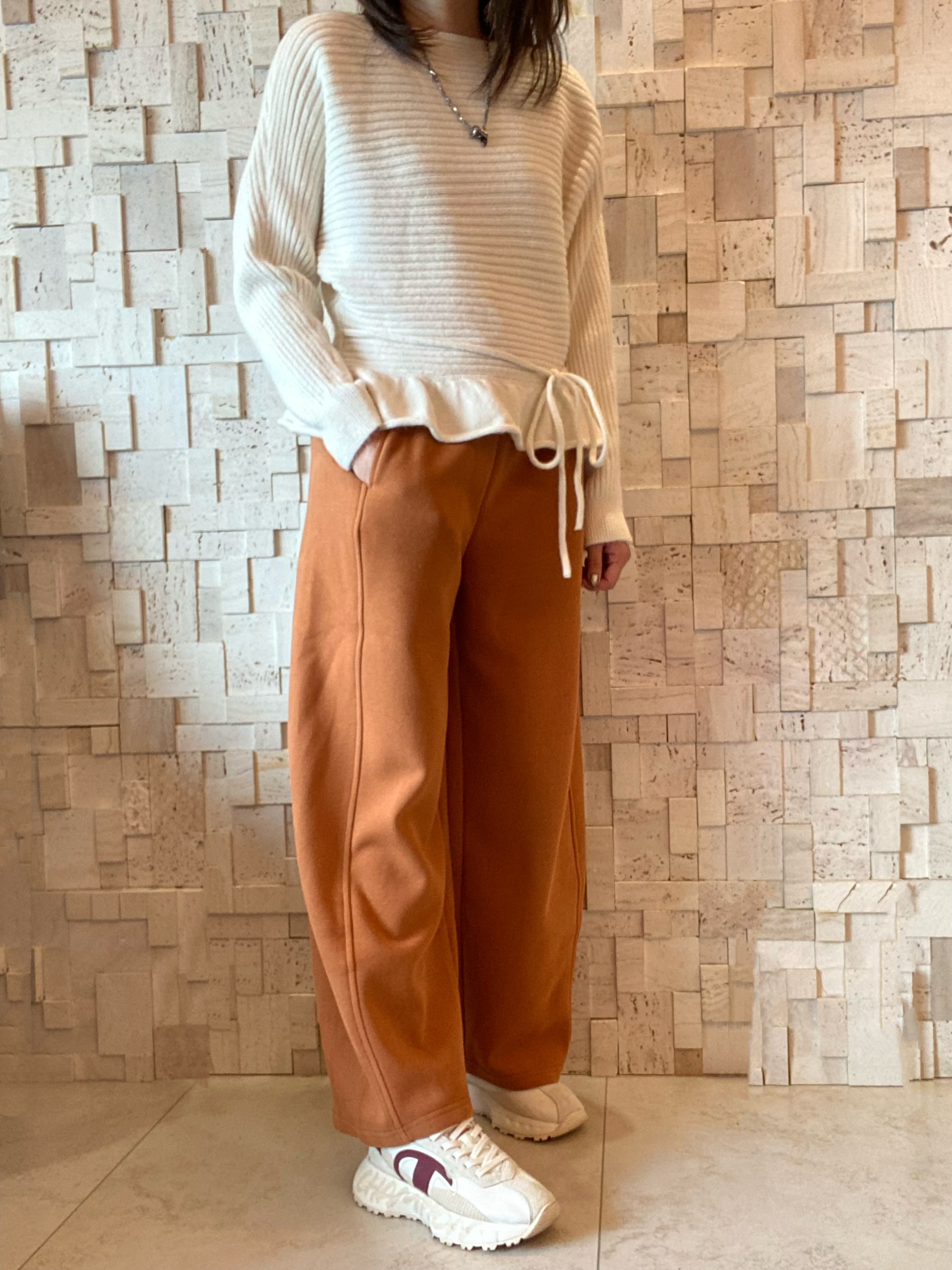 #2057 Ruffles邊針織Top