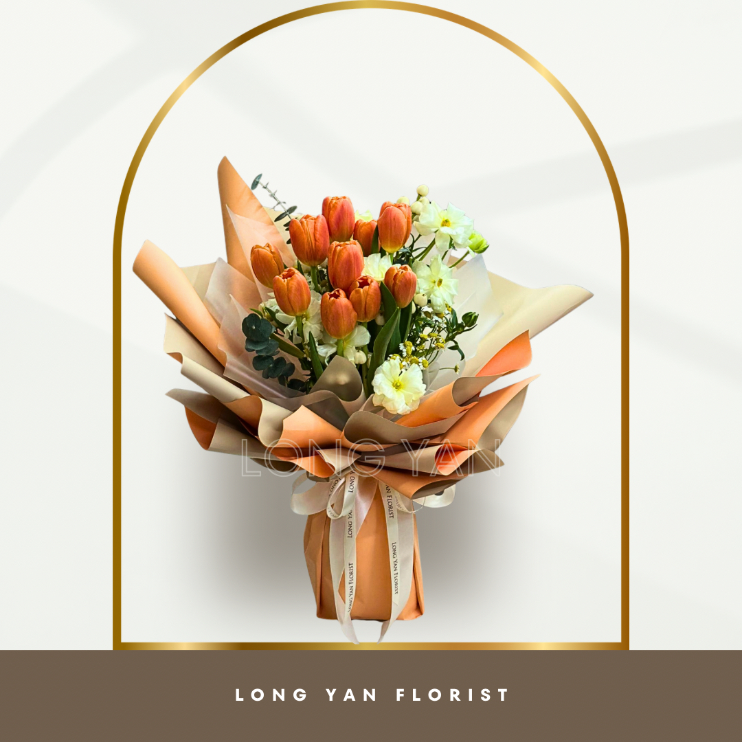 鬱金香蝴蝶小牡丹