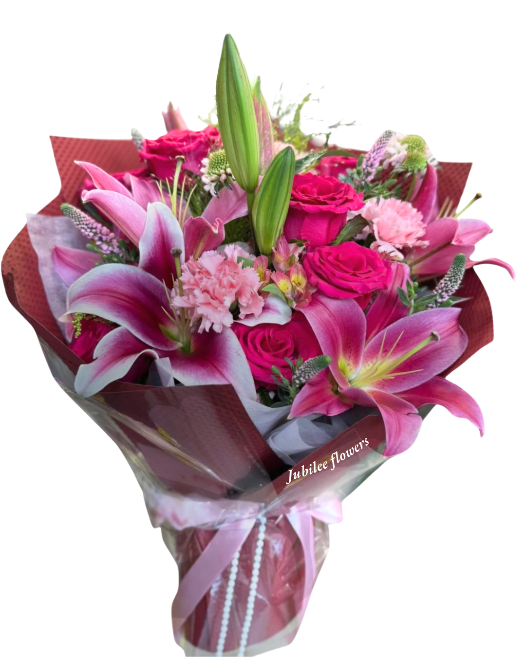 百合 玫瑰 康乃馨花束