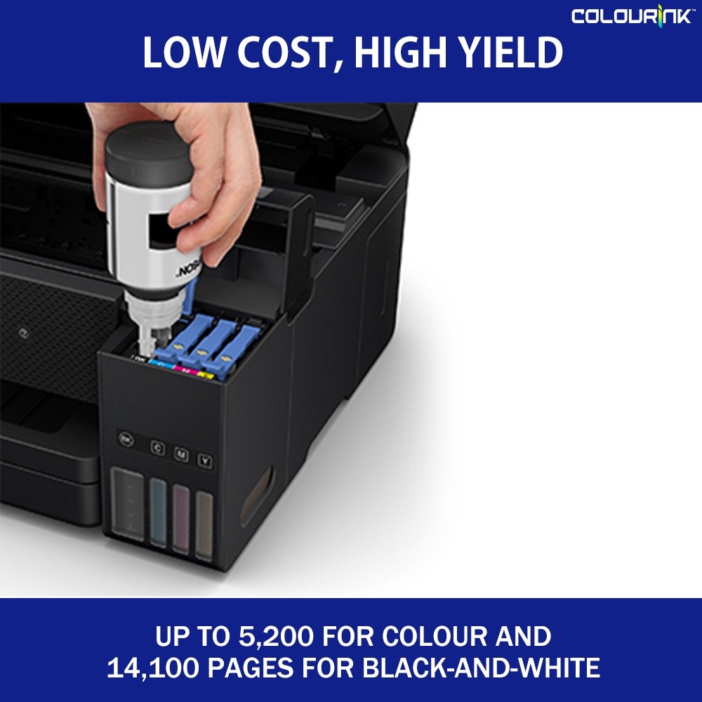 Epson EcoTank L6370 A4 Wireless 3 in 1 Refill Color Ink Tank Printer ADF Mobile Print similar L3250 T720DW GX7070 L6270