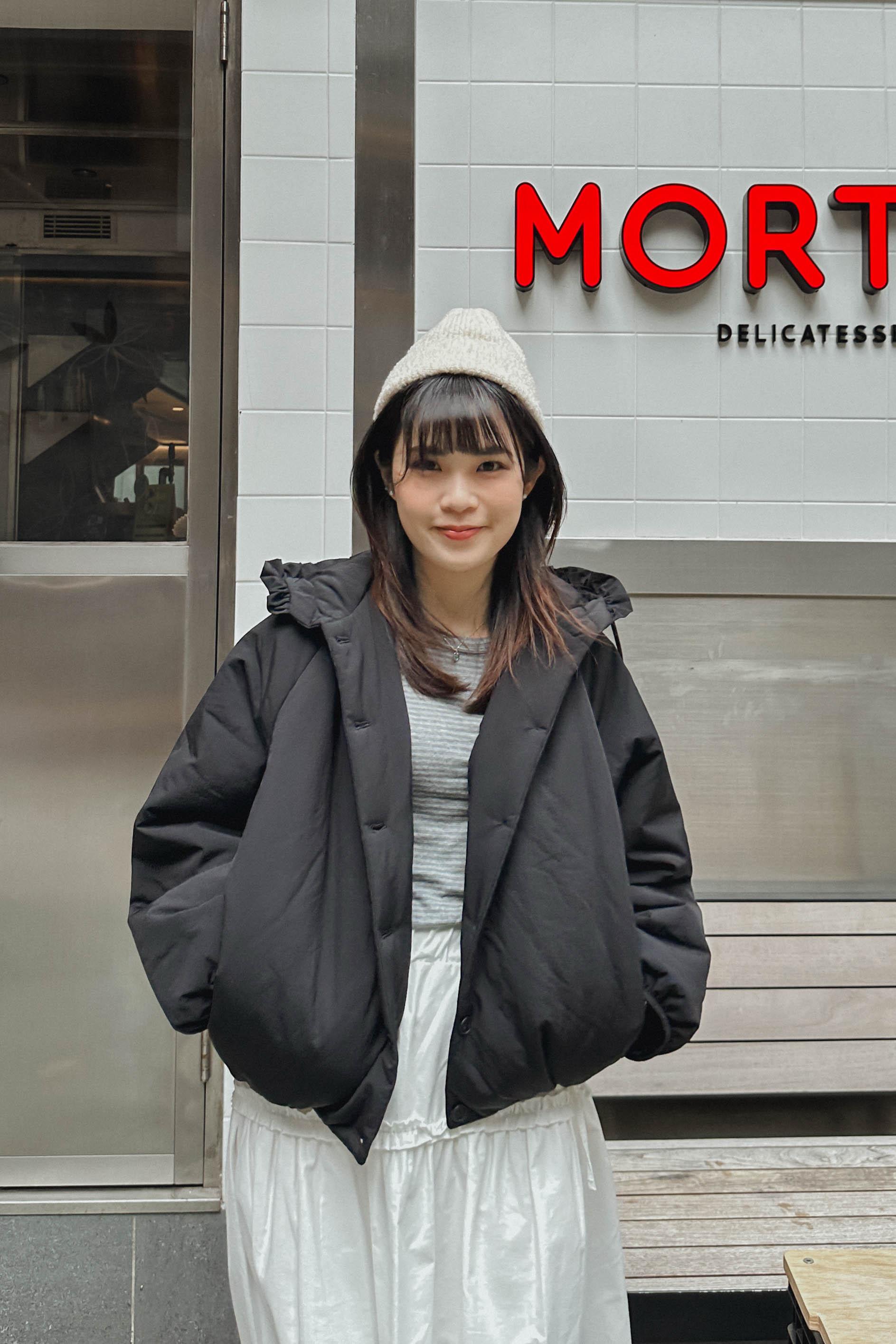 麵包夾棉短版連帽外套