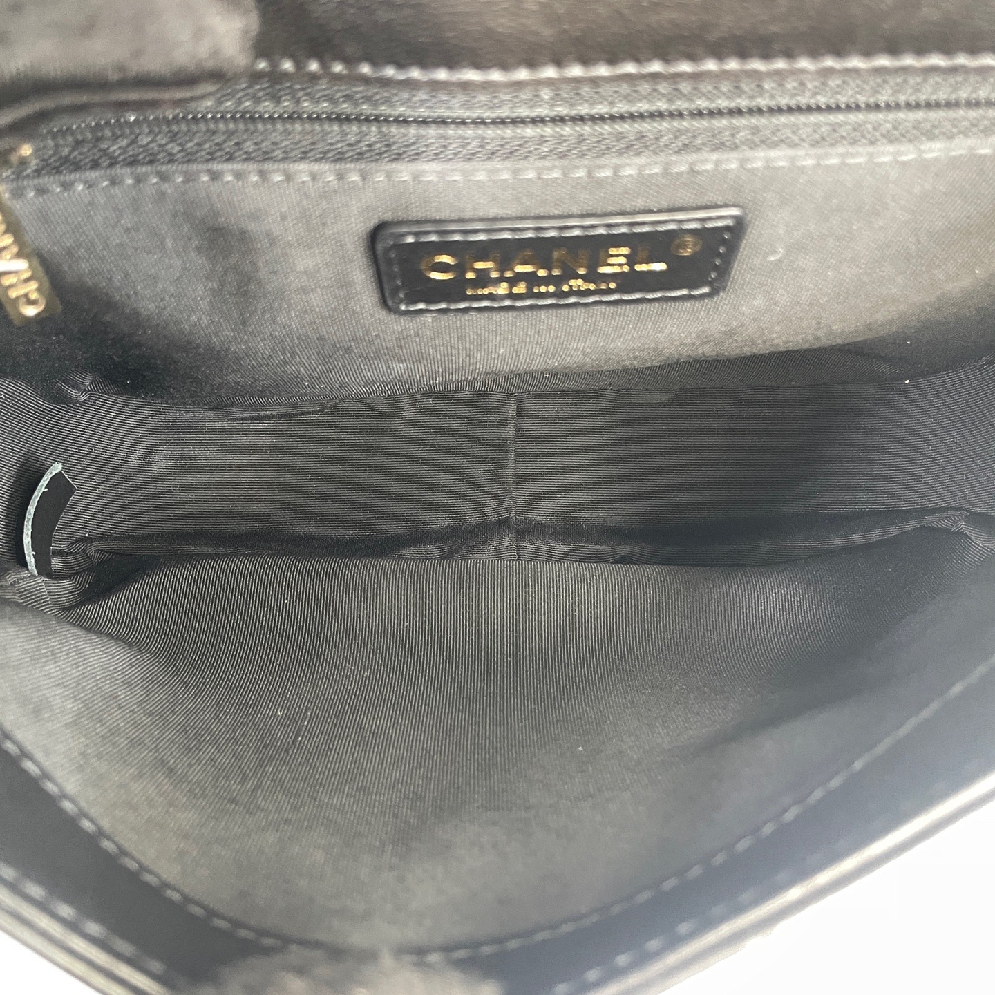 【預訂貨品】Chanel黑金菱格紋豆腐包