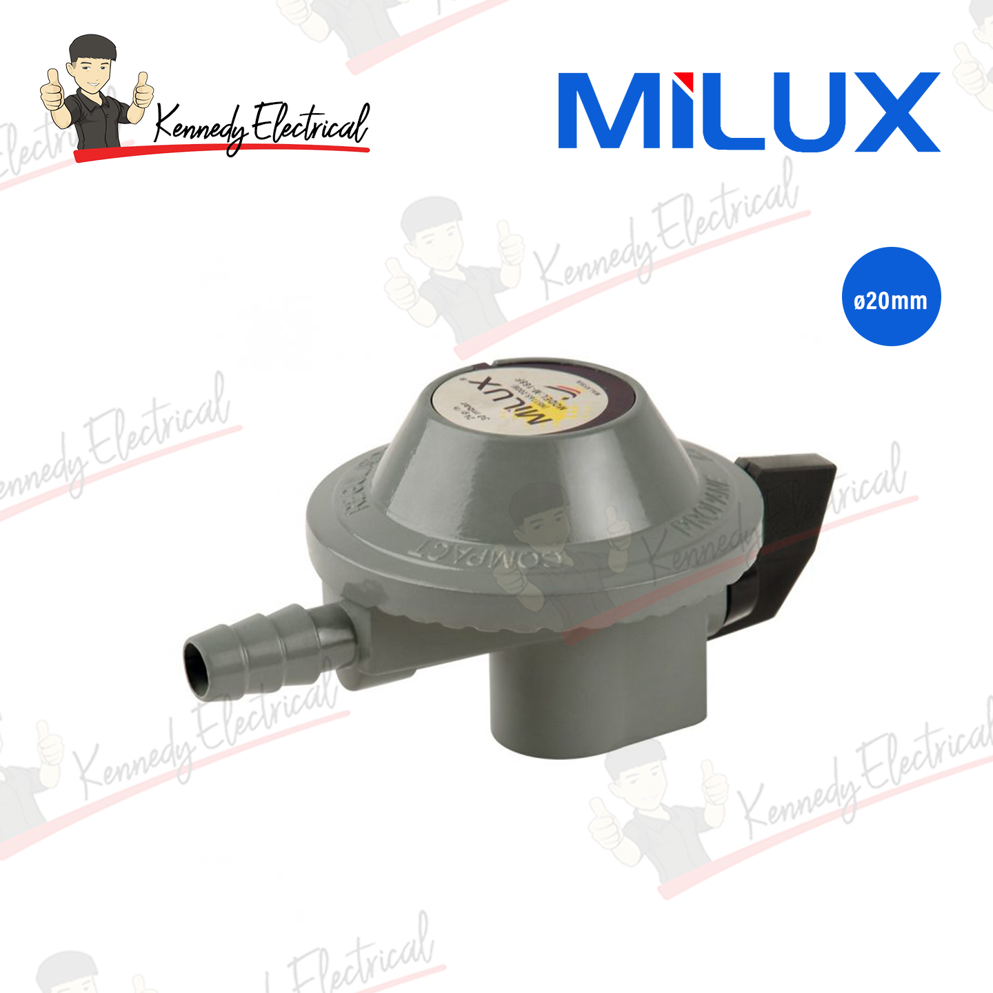 Milux Low Pressure Gas Regulator (M-168F)