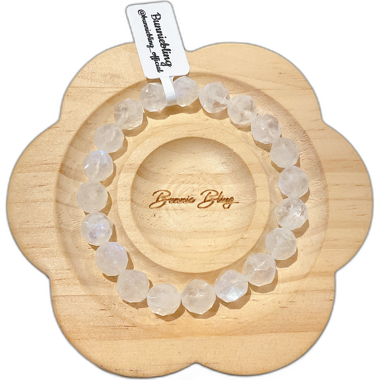 星型切割月亮石手串