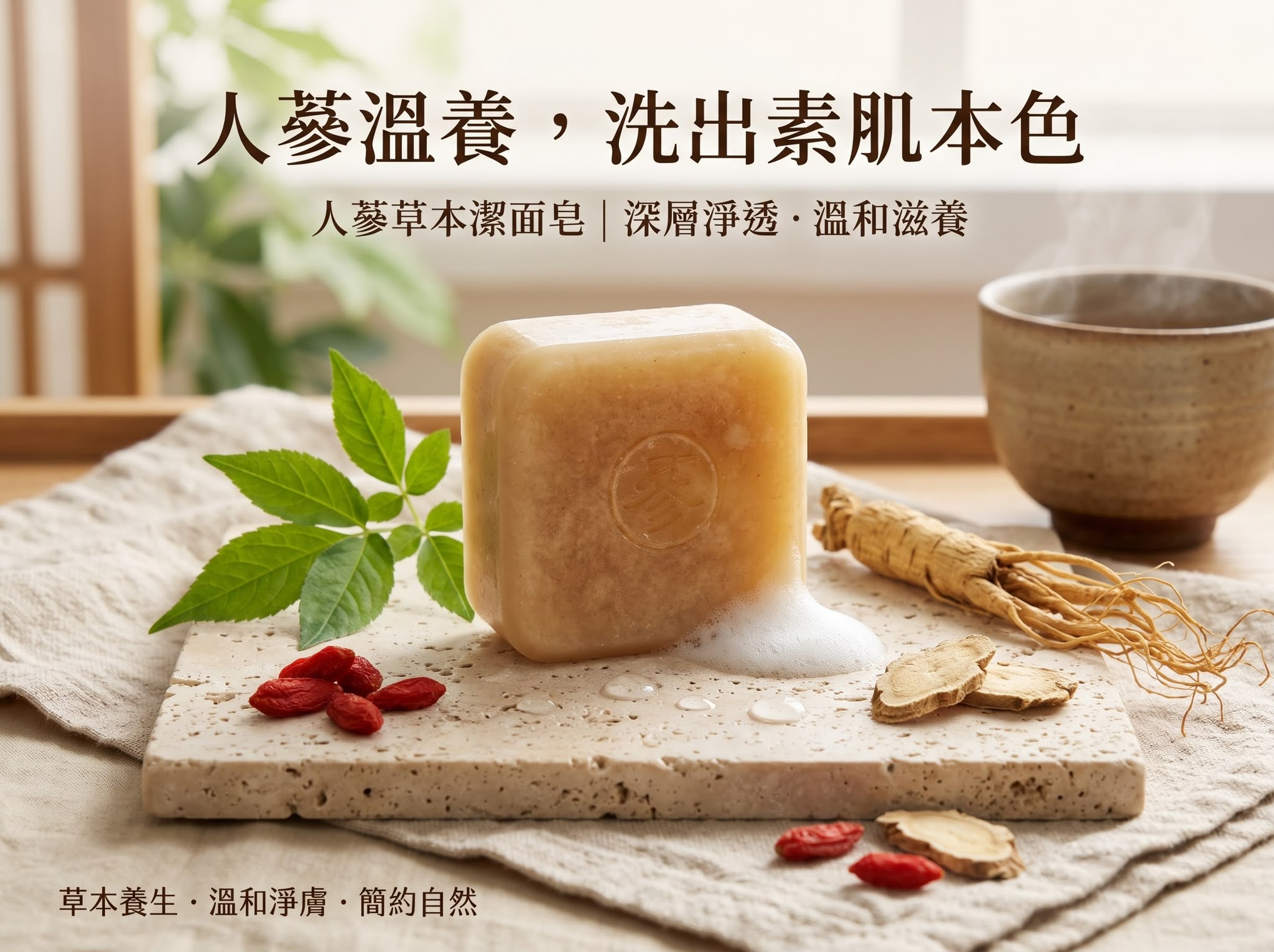 蔘Lab - 人蔘草本潔面皂75g