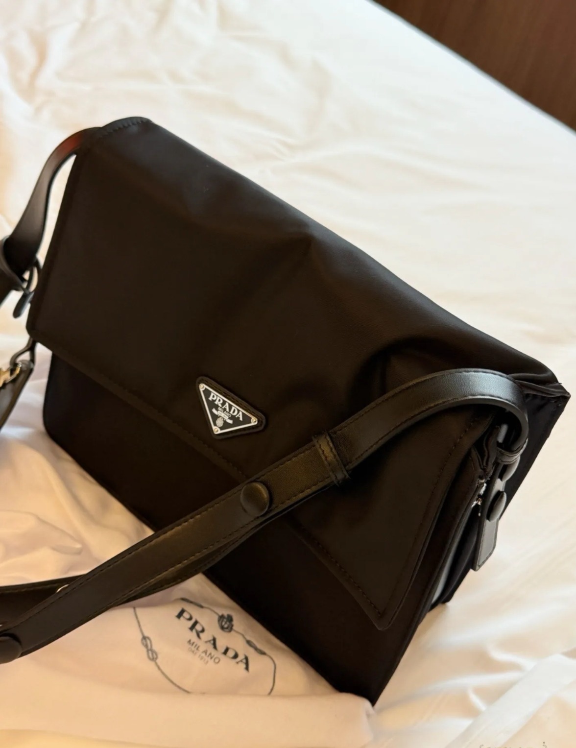 Prada Re‑Nylon尼龍郵差包