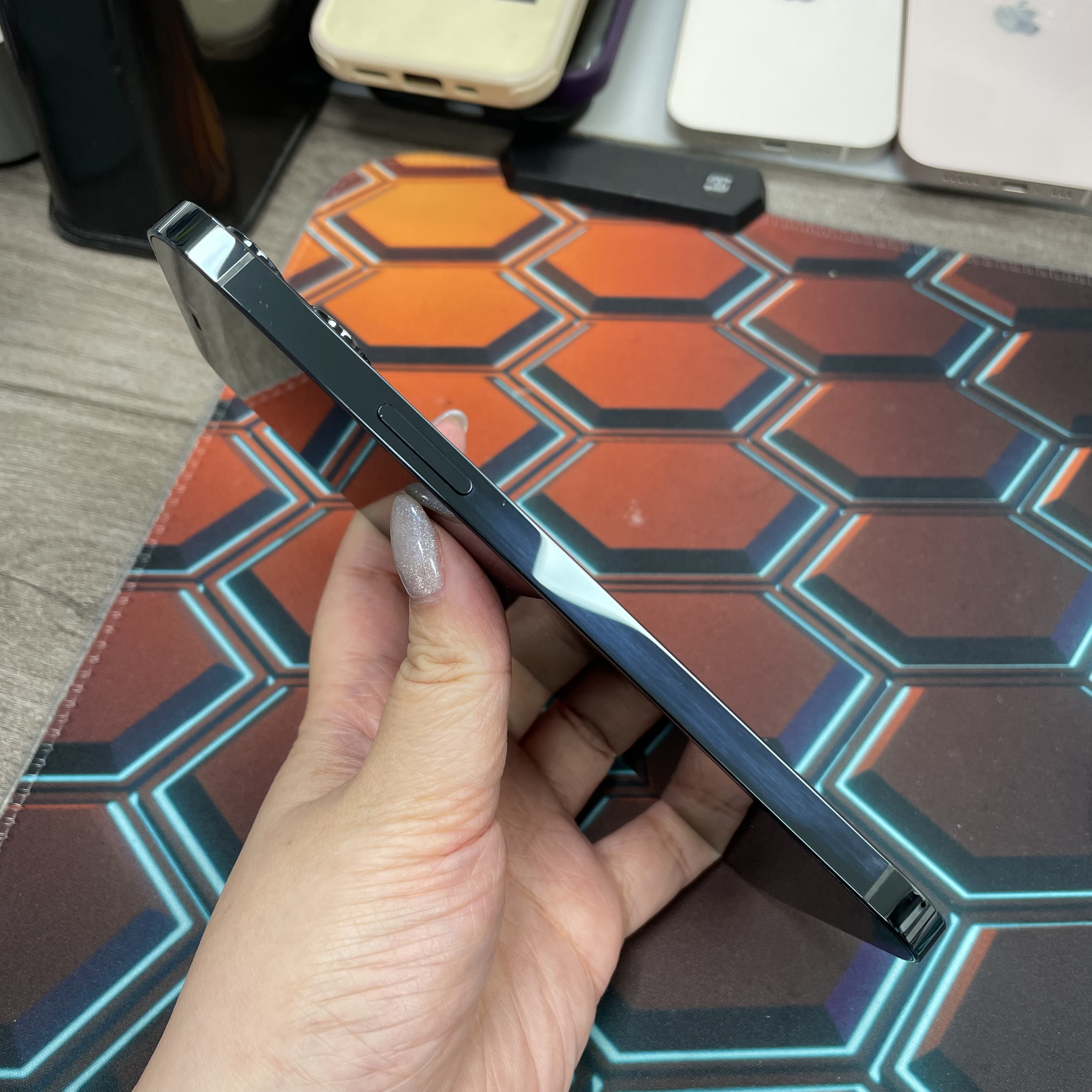 *6819 12 Pro max 超靚機 128GB 電75 藍色 blue