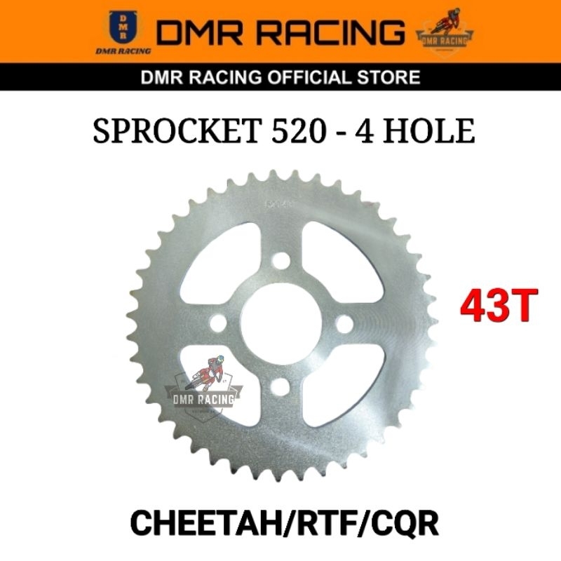 MOTOCROSS CHEETAH/RTF250/CQR/BSE Front Rear Sprocket Set 520 (4 Hole) 12T 13T 14T 15T 39T 43T 45T 47T 50T