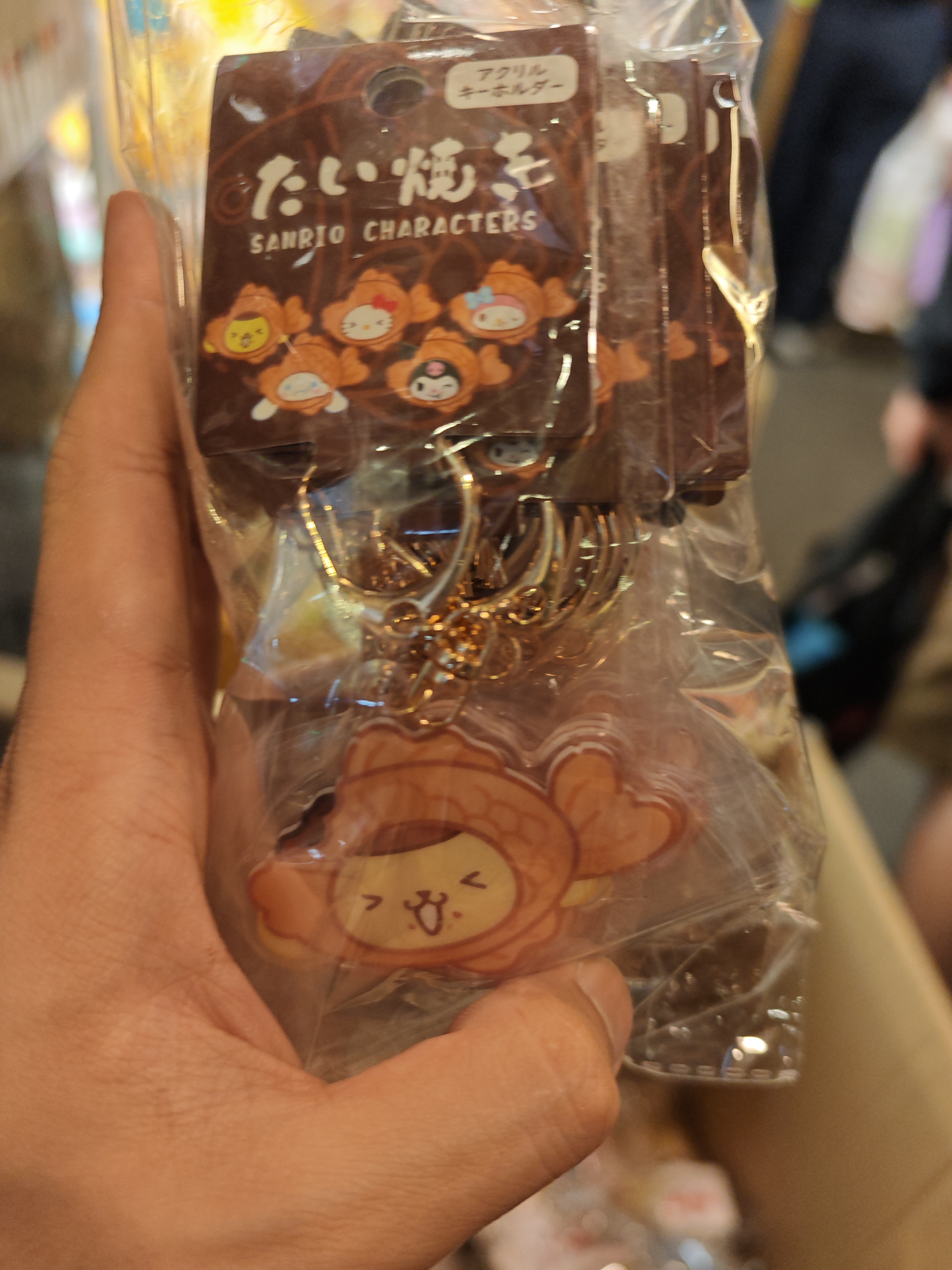 Sanrio-鯛魚燒亞克力掛件 -布丁狗