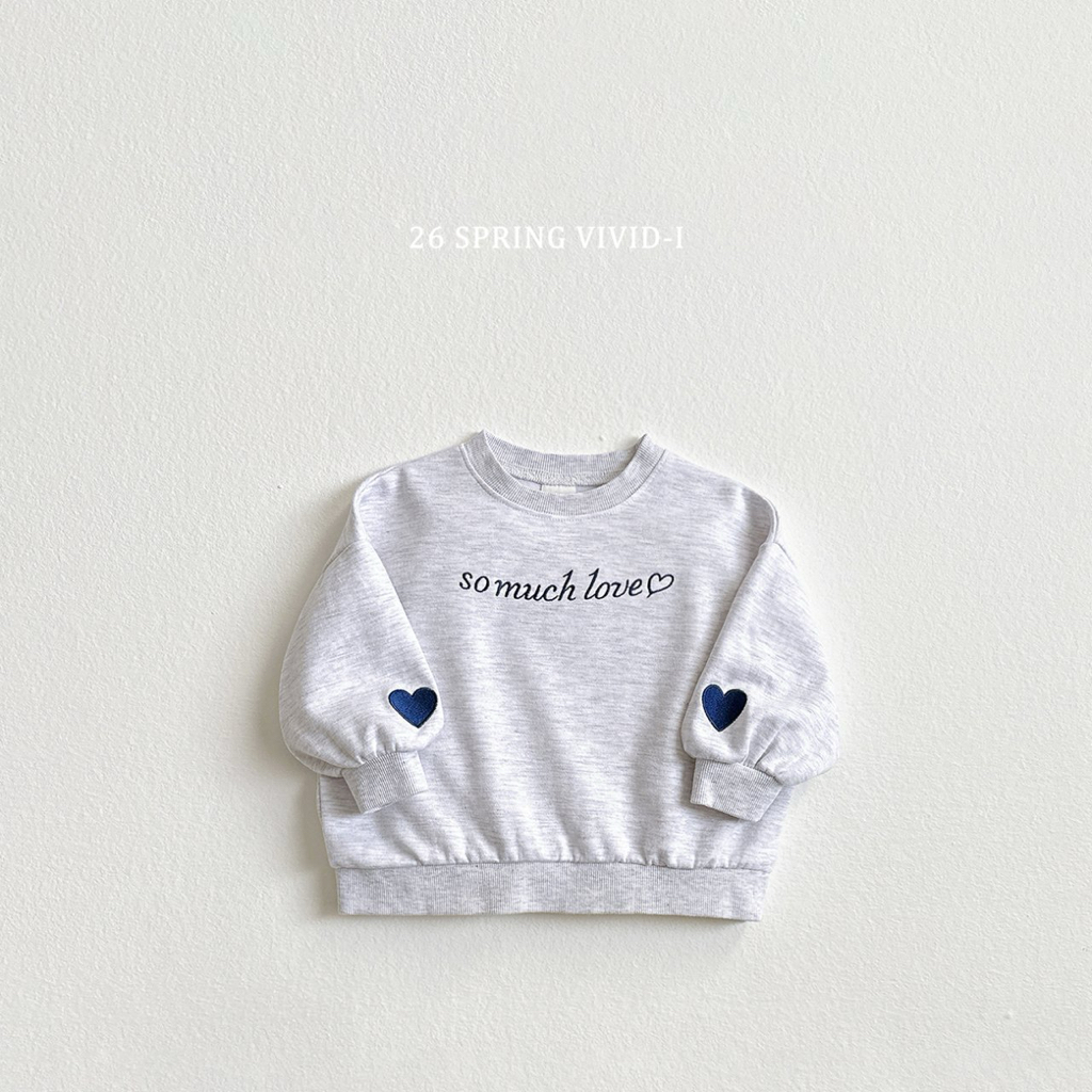 🌸預訂 韓國直送🌸🇰🇷VIVIDI三色so much love印花寬鬆衛衣